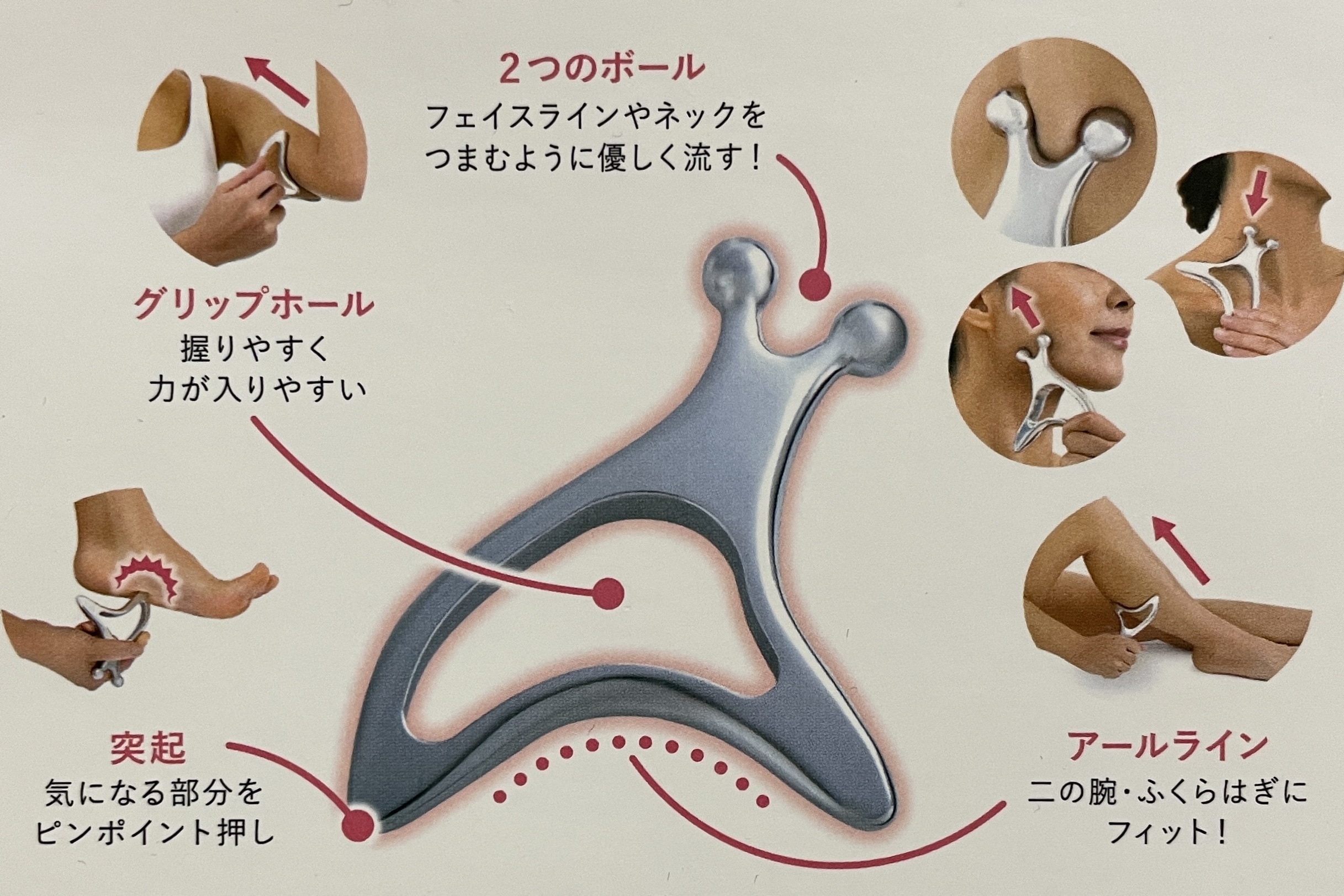 熱伝導カッサ face & bodyの使用方法