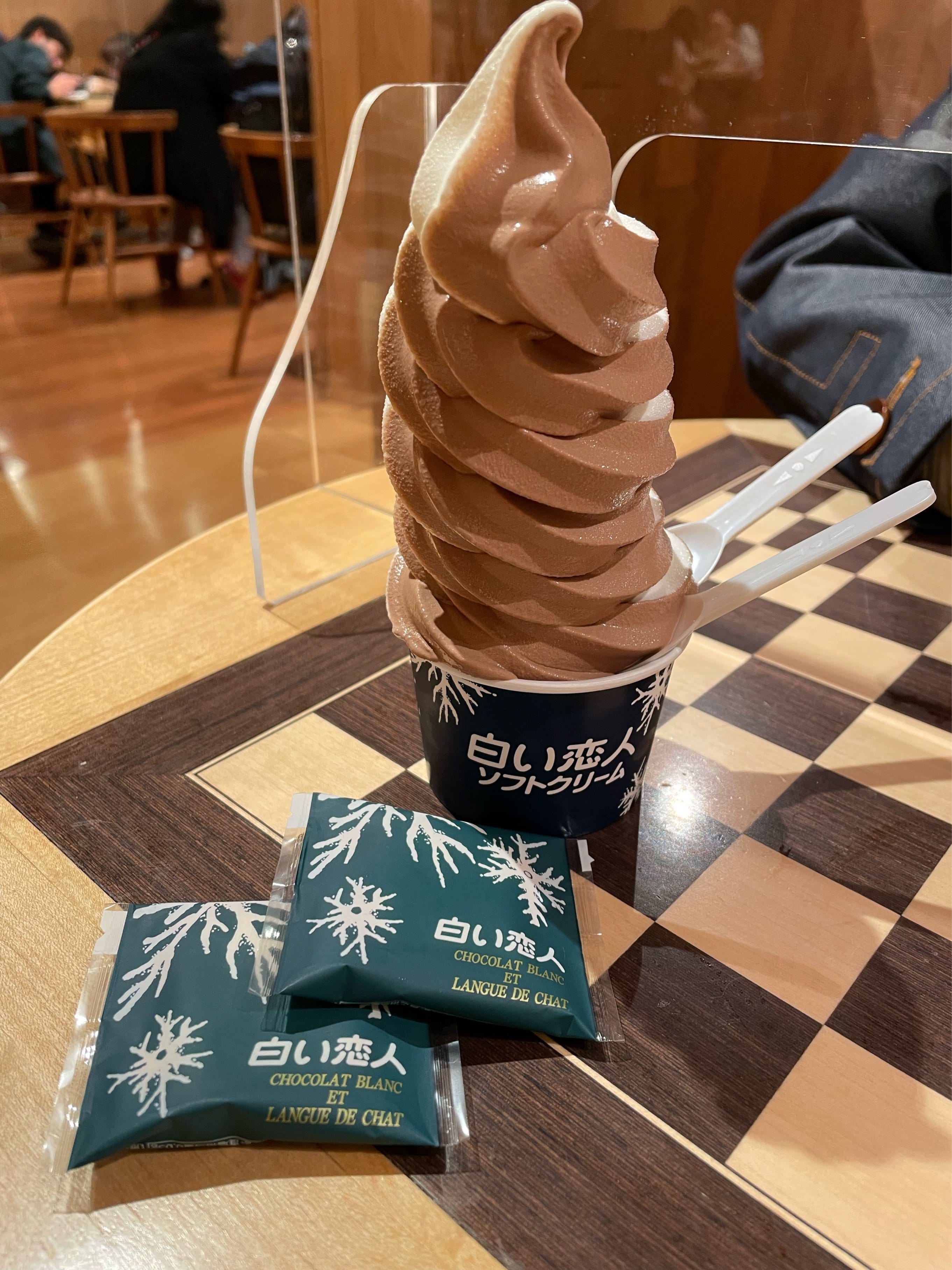 ソフトクリーム 白い恋人 ジャンボ