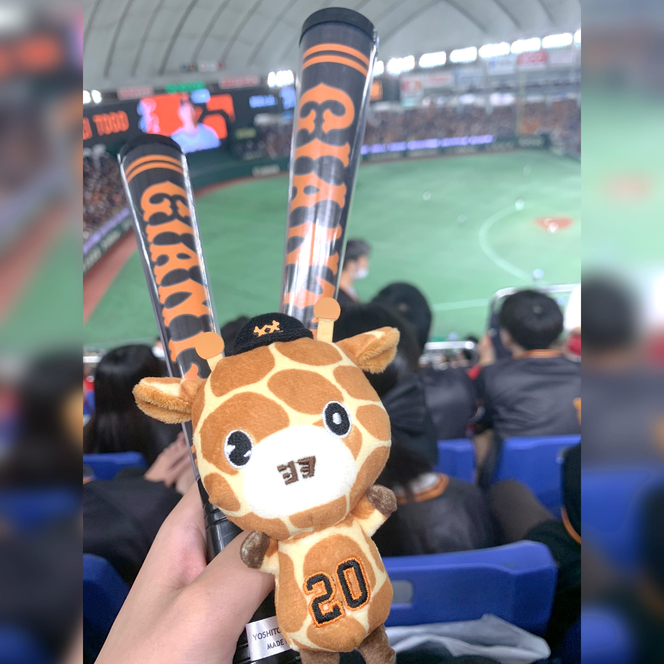 この試合で先発だった戸郷翔正選手のマスコットシュシュを買いました！