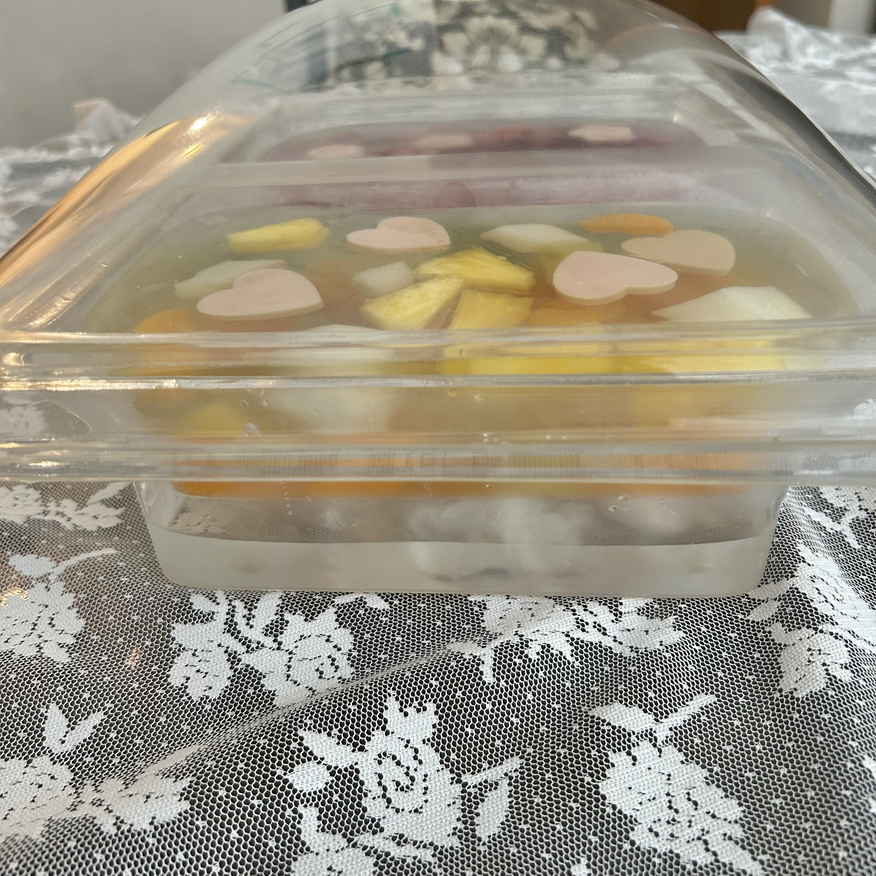 手作りゼリー、ブラジル製の容器、ひとり時間