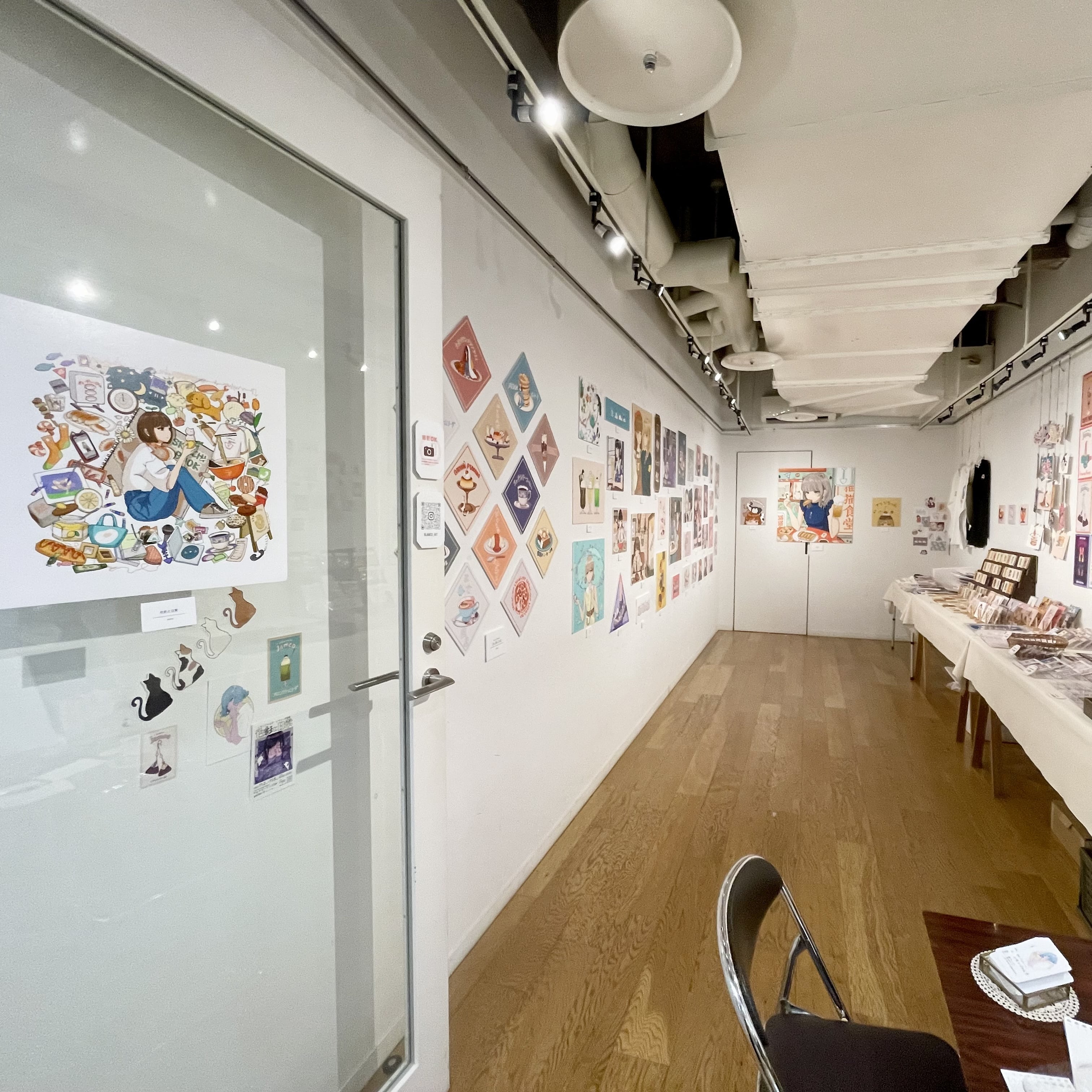 レモンジャム子　色彩と日常　展示風景