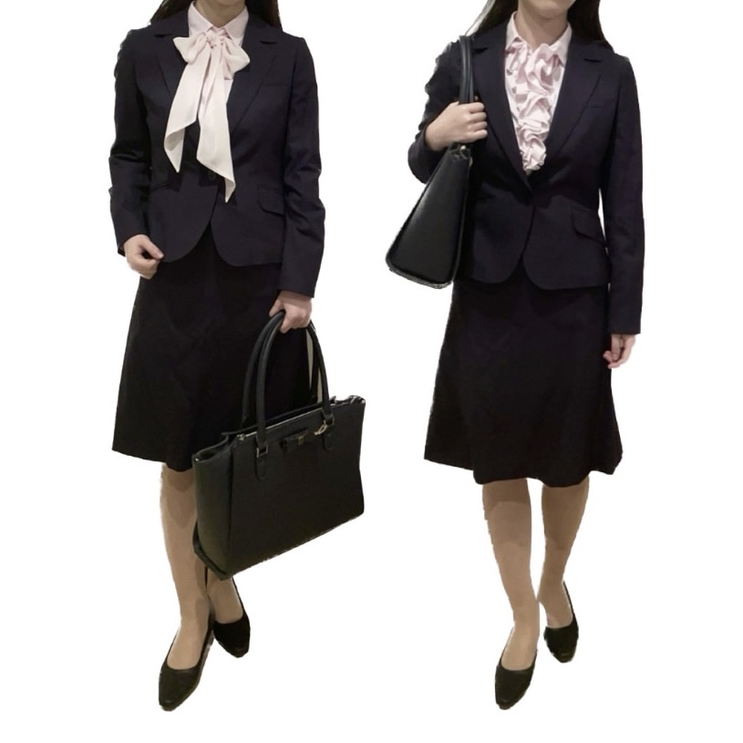 ネイビースーツ　大学生　入学式