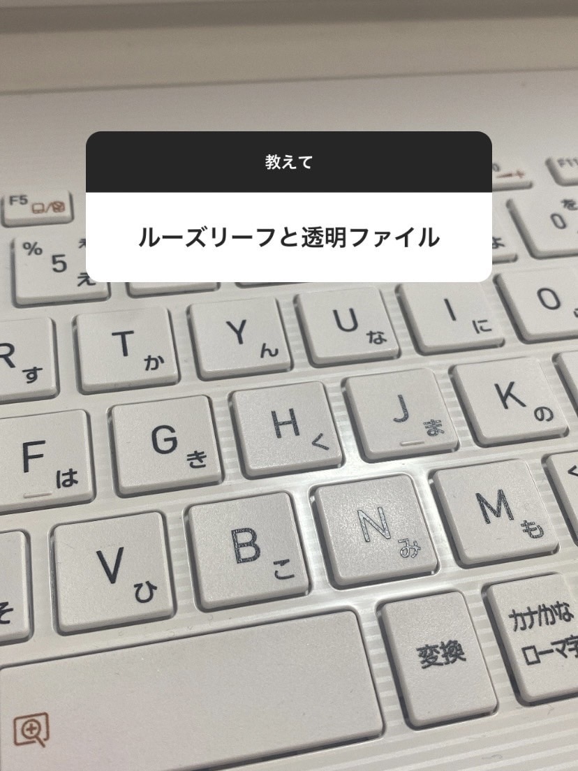 ルーズリーフと透明ファイル