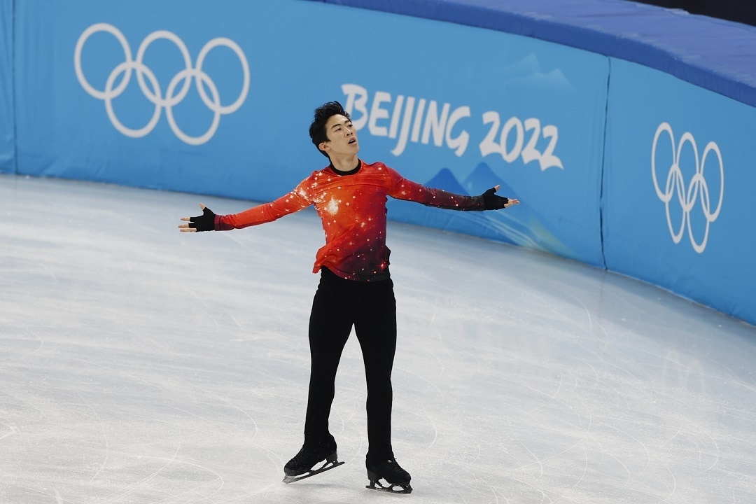 北京オリンピックで金メダルを獲得したネイサン・チェンの「ロケットマン」での滑り