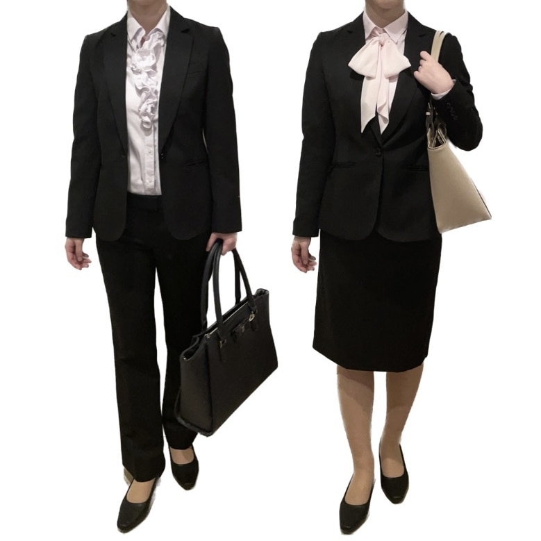 黒スーツ　大学生　入学式