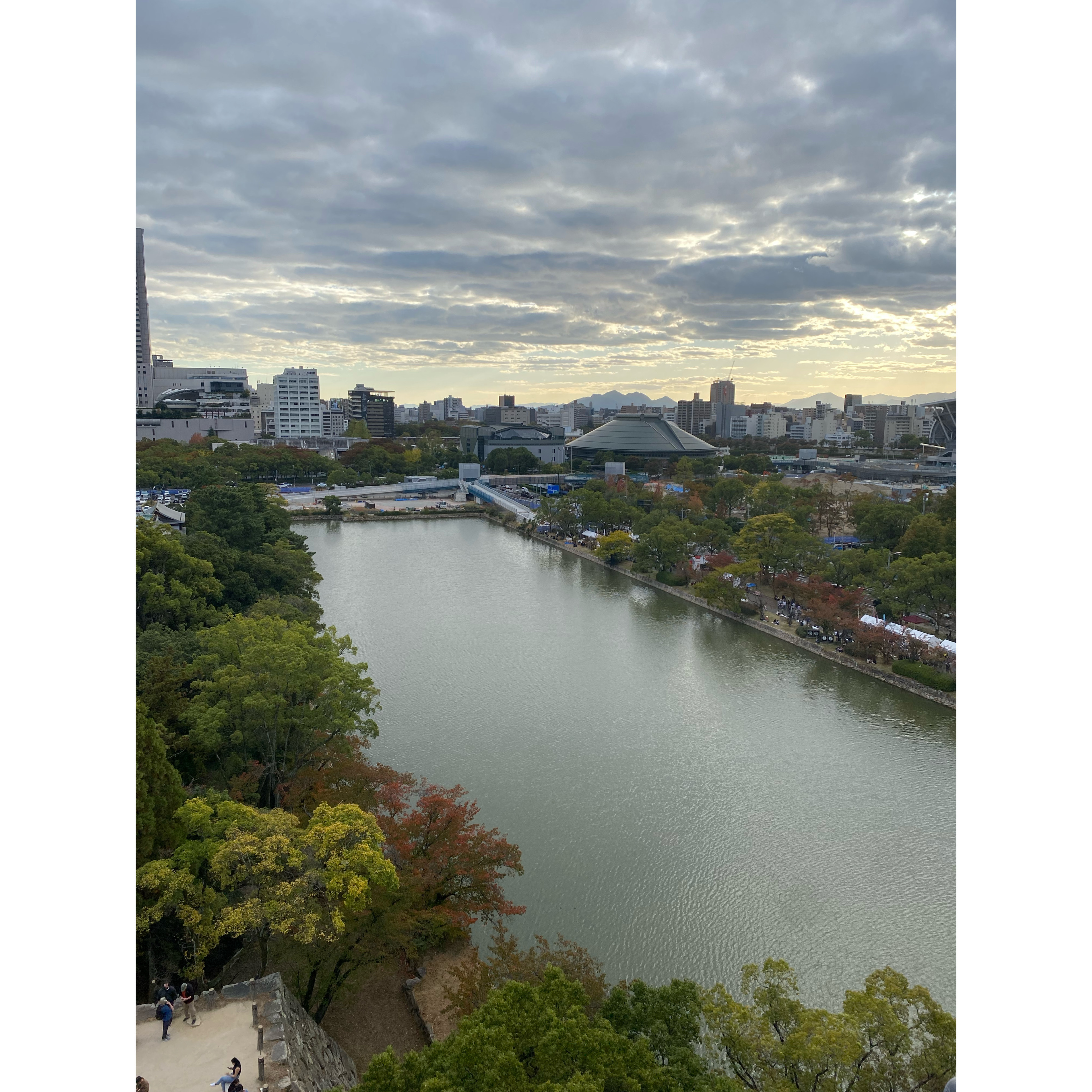 景色　広島城　天守閣