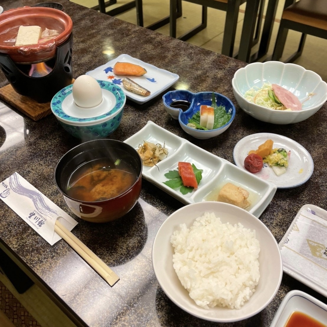 岐阜県　下呂温泉　望川館　旅館　朝ごはん