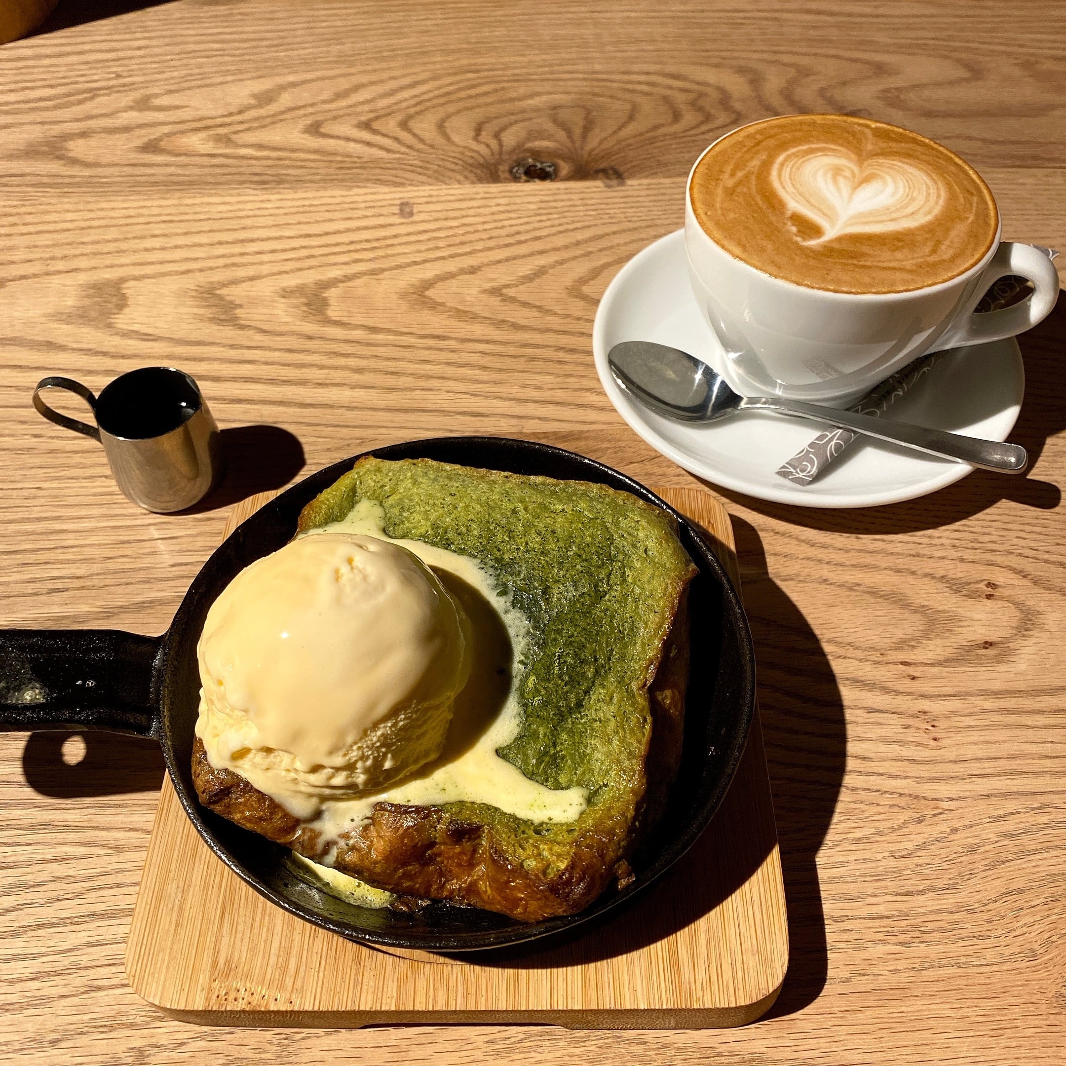 パンとエスプレッソと嵐山庭園　抹茶のフレンチトースト