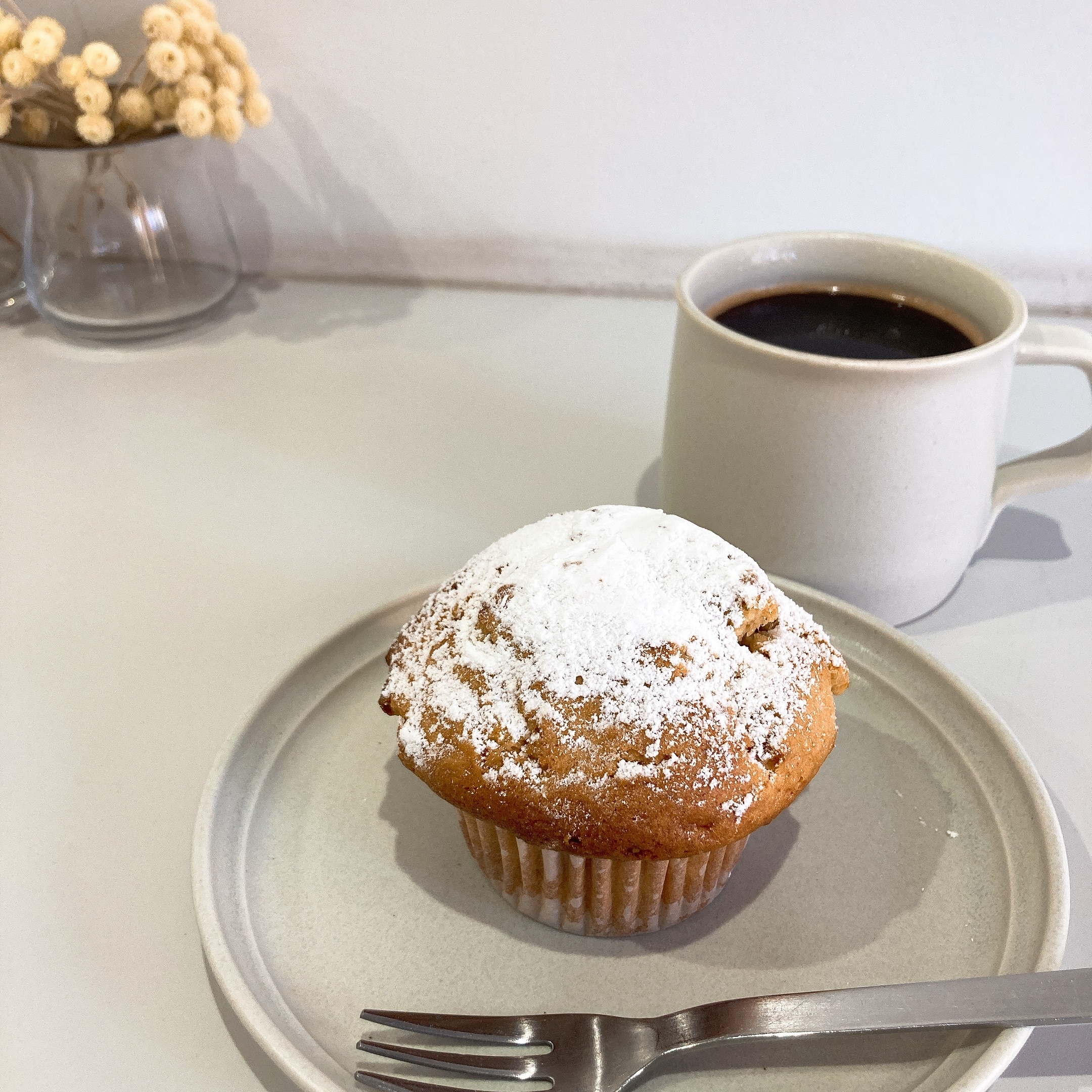 西千葉　カフェ「feel free coffee」　シュトレン風マフィン