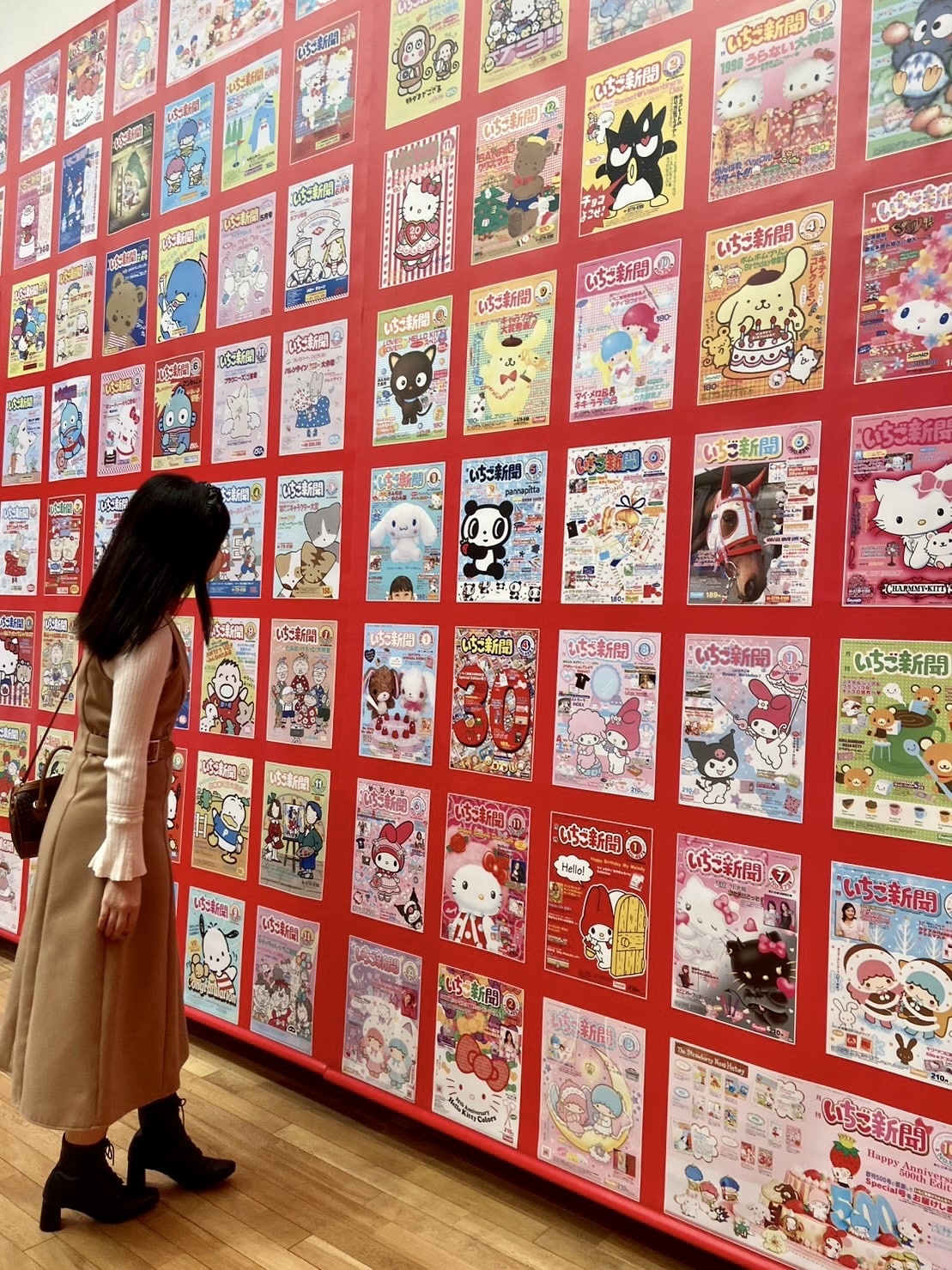 サンリオ展　京都　いちご新聞　撮影スポット