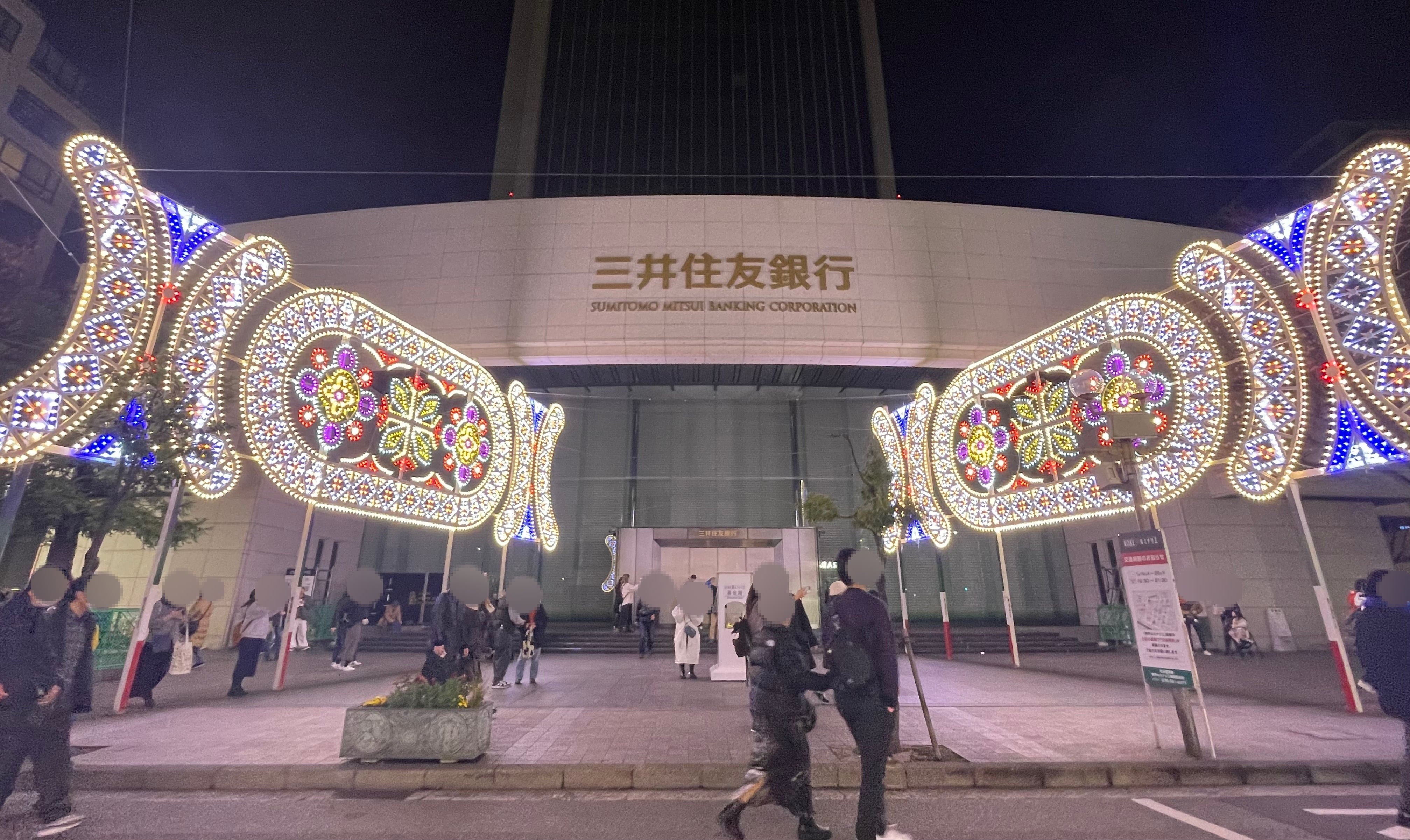 旧外国人居留地会場 光の看板