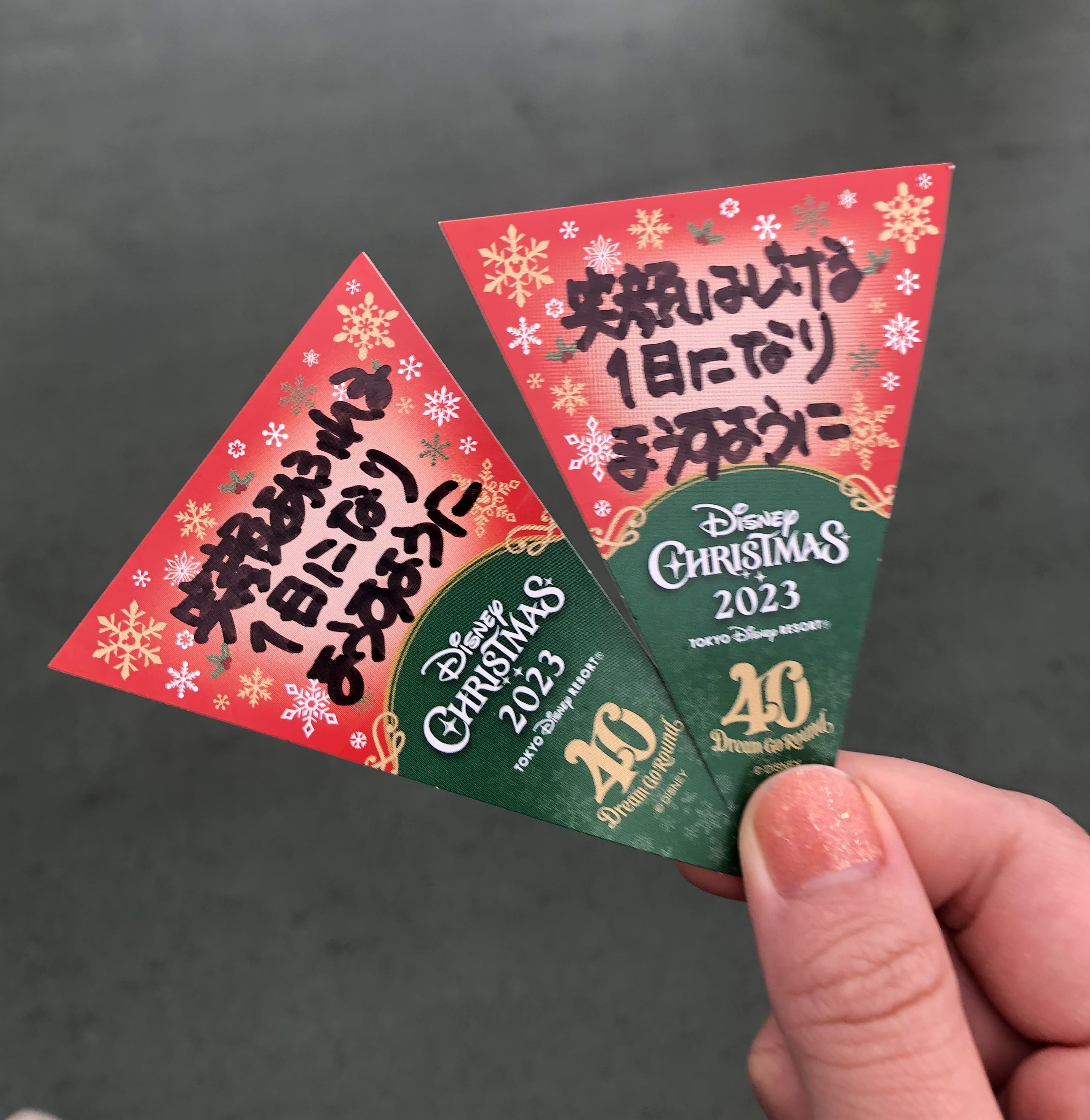 ディズニー　40周年　クリスマス　ガーランド