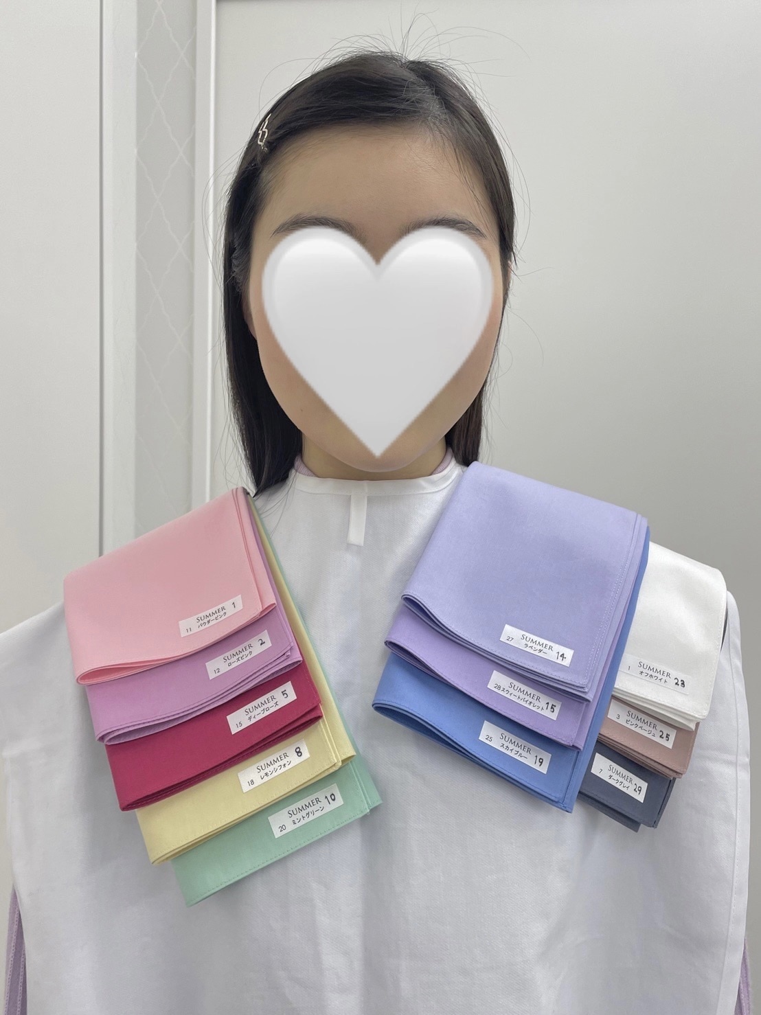 パーソナルカラー診断、ブルベ夏、ブライトサマー