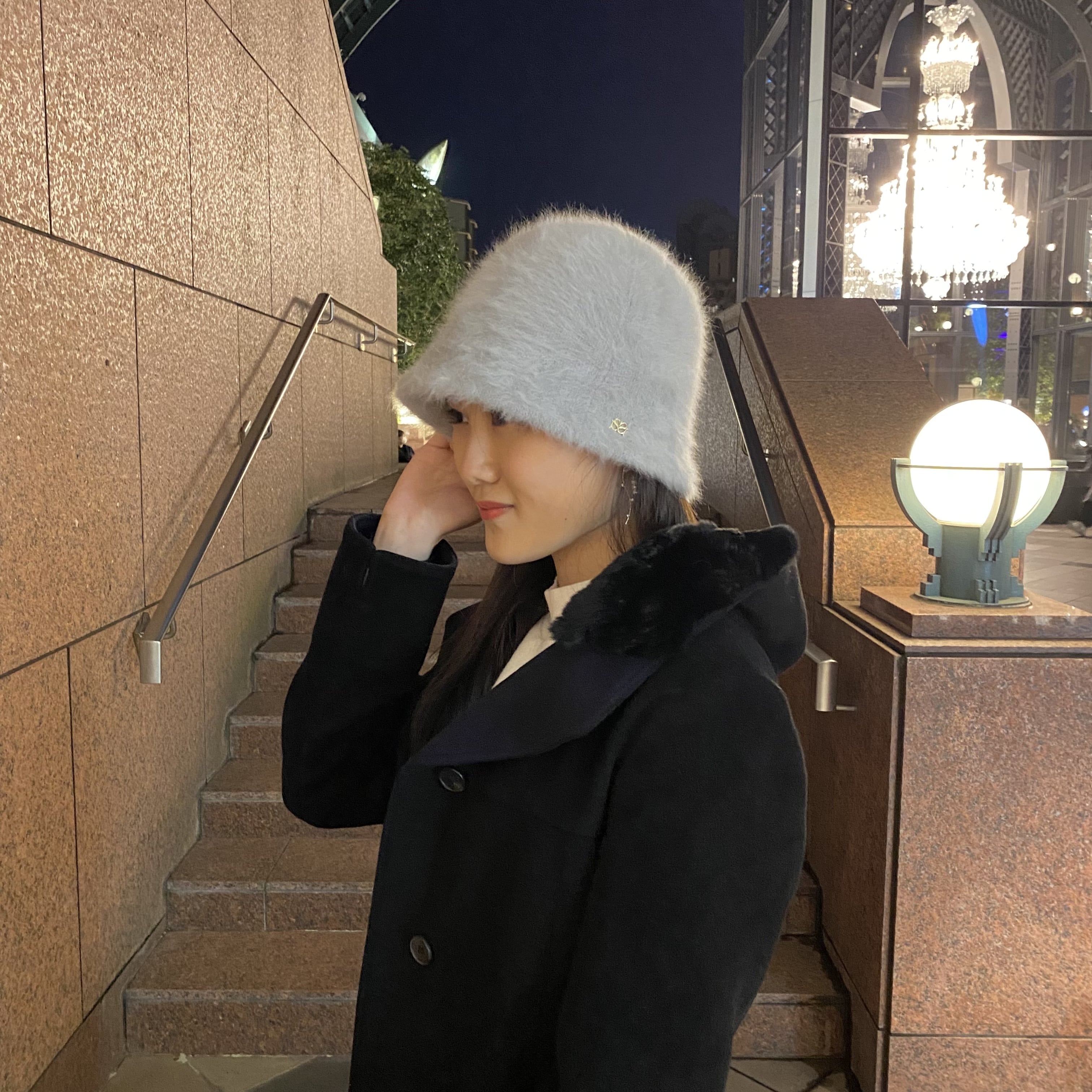 バケットハット、スナイデル、横顔