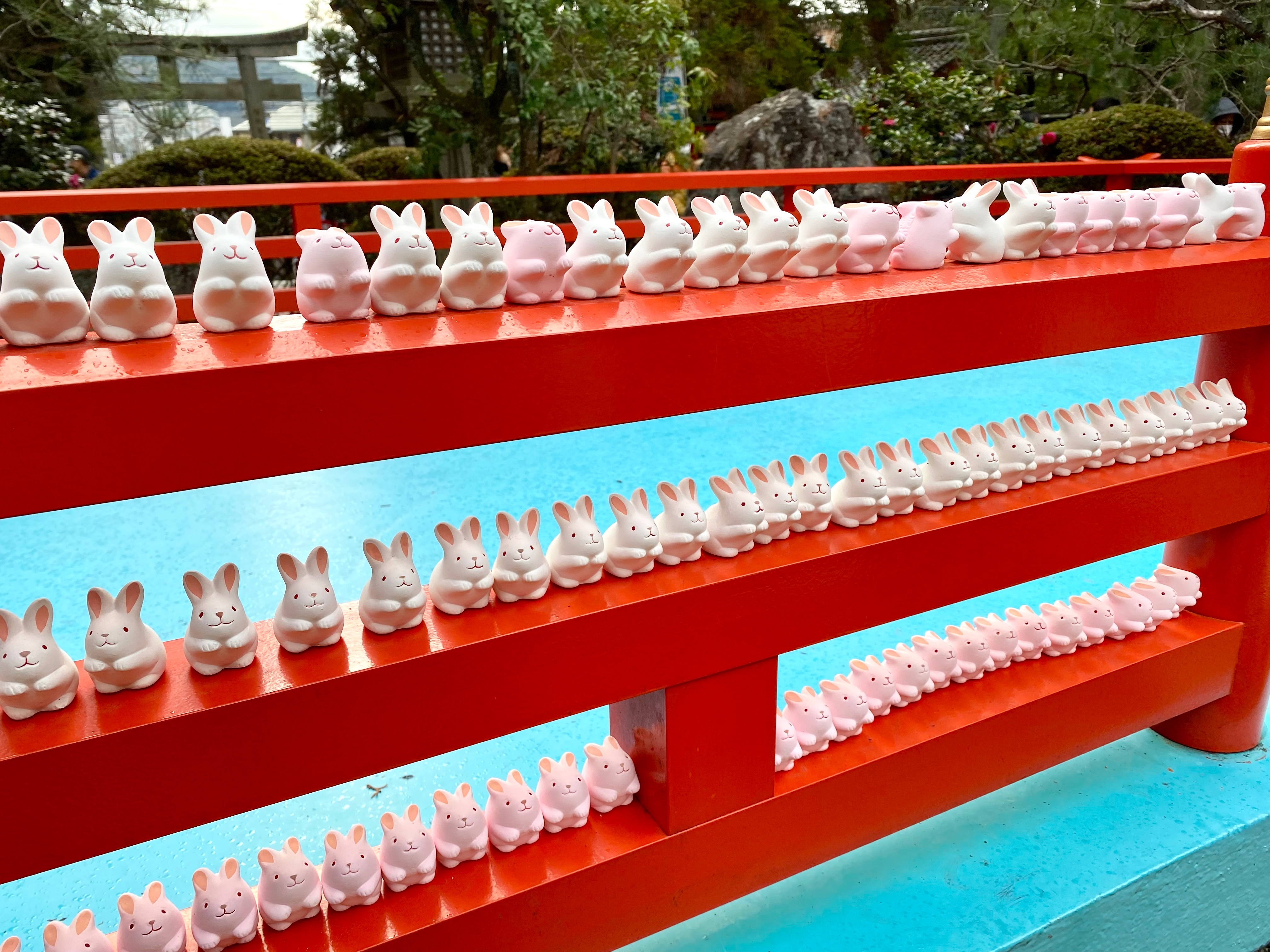 岡崎神社　うさぎマスコット　フォトスポット