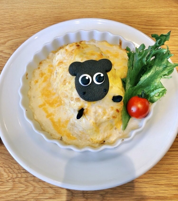 ひつじのショーン　カフェ　オムライス
