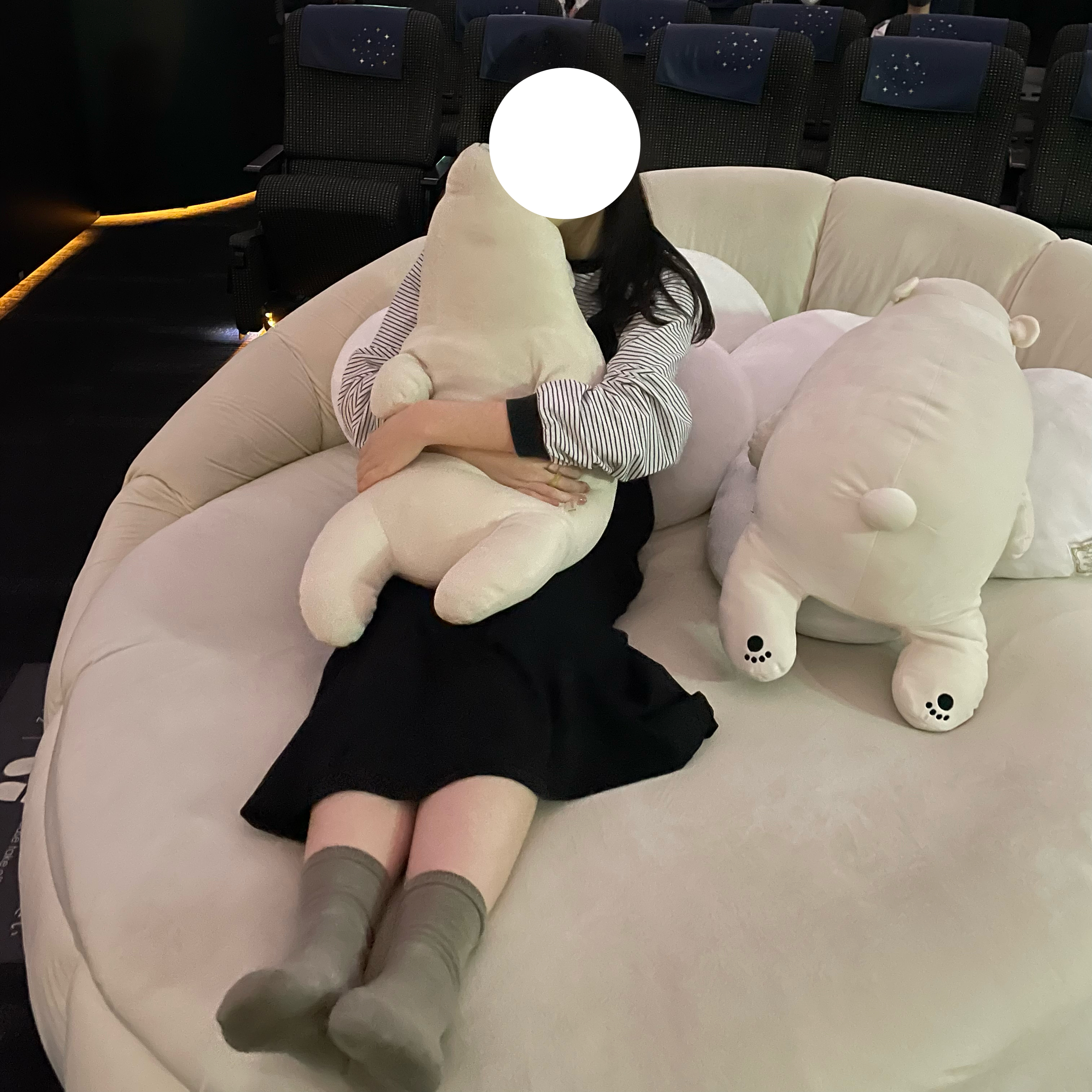 雲シート　ぬいぐるみ　シロクマ