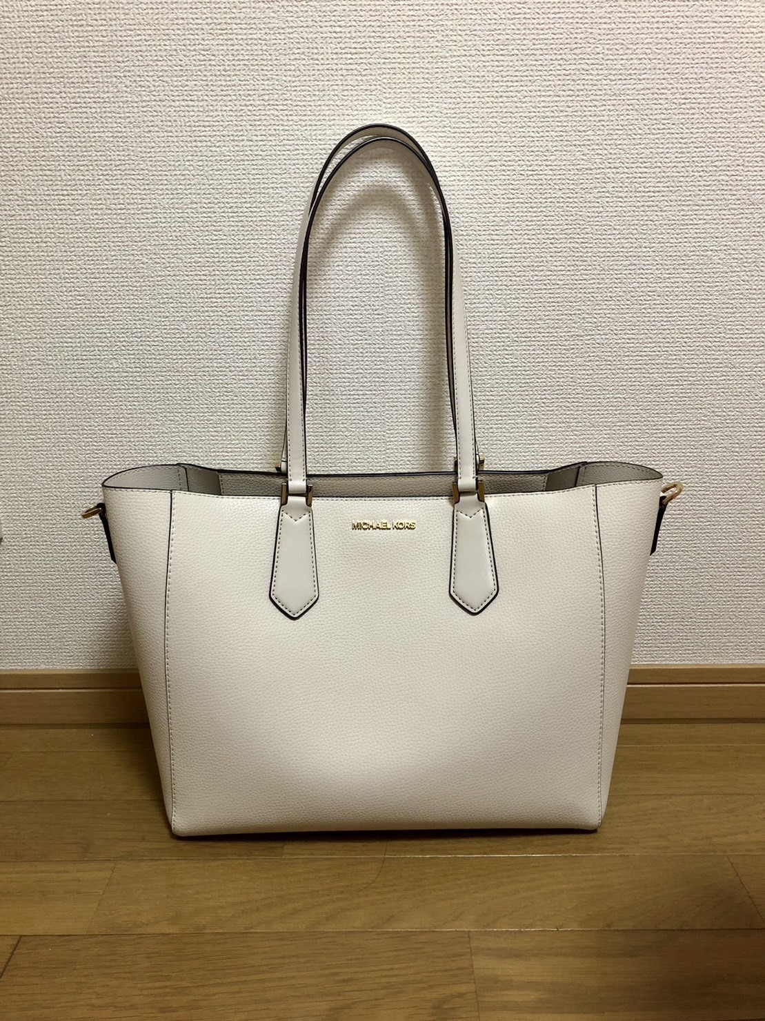 トートバッグ　マイケルコース　白