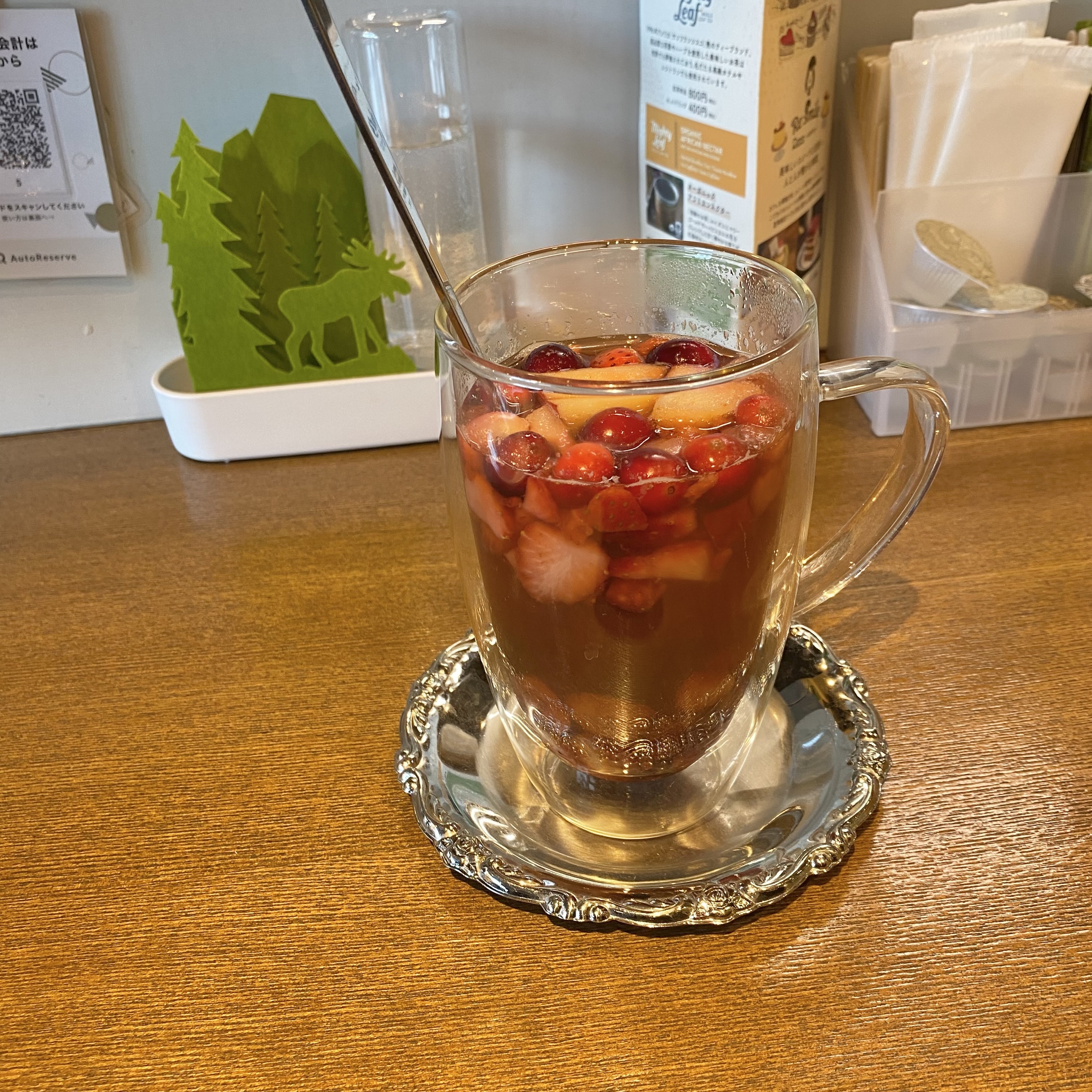 フレッシュフルーツティー、ホット、リスカフェ