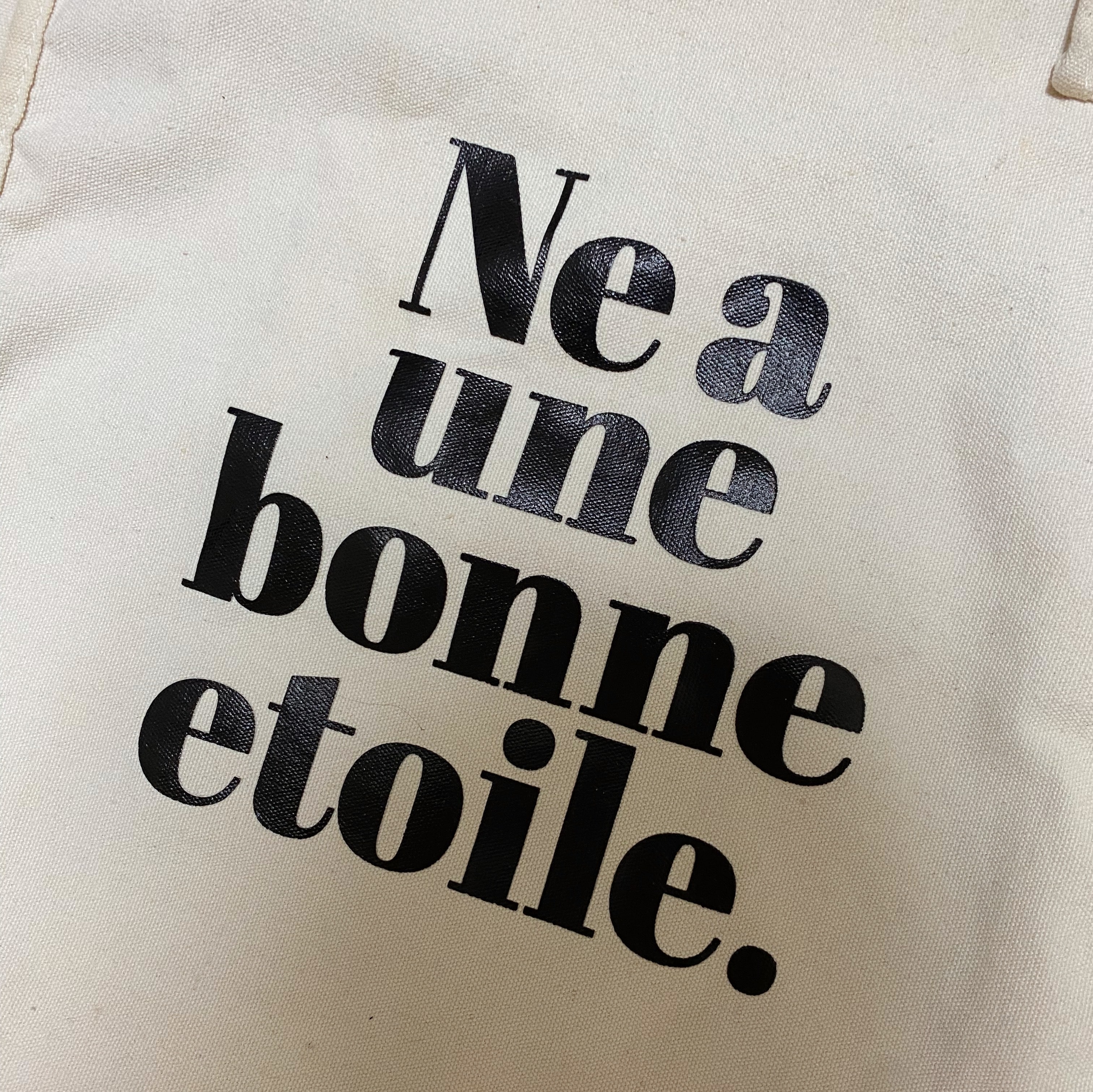 白トートバッグ ロゴ 黒