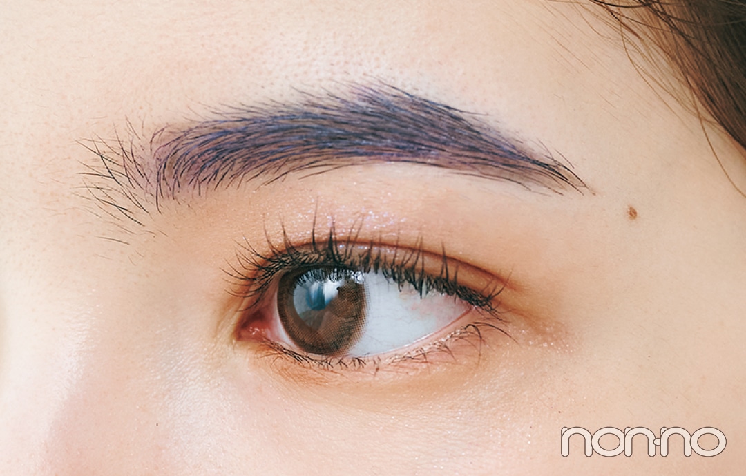 岡本夏美のニュアンス盛れる眉のつくりかたプロセスカット4-8