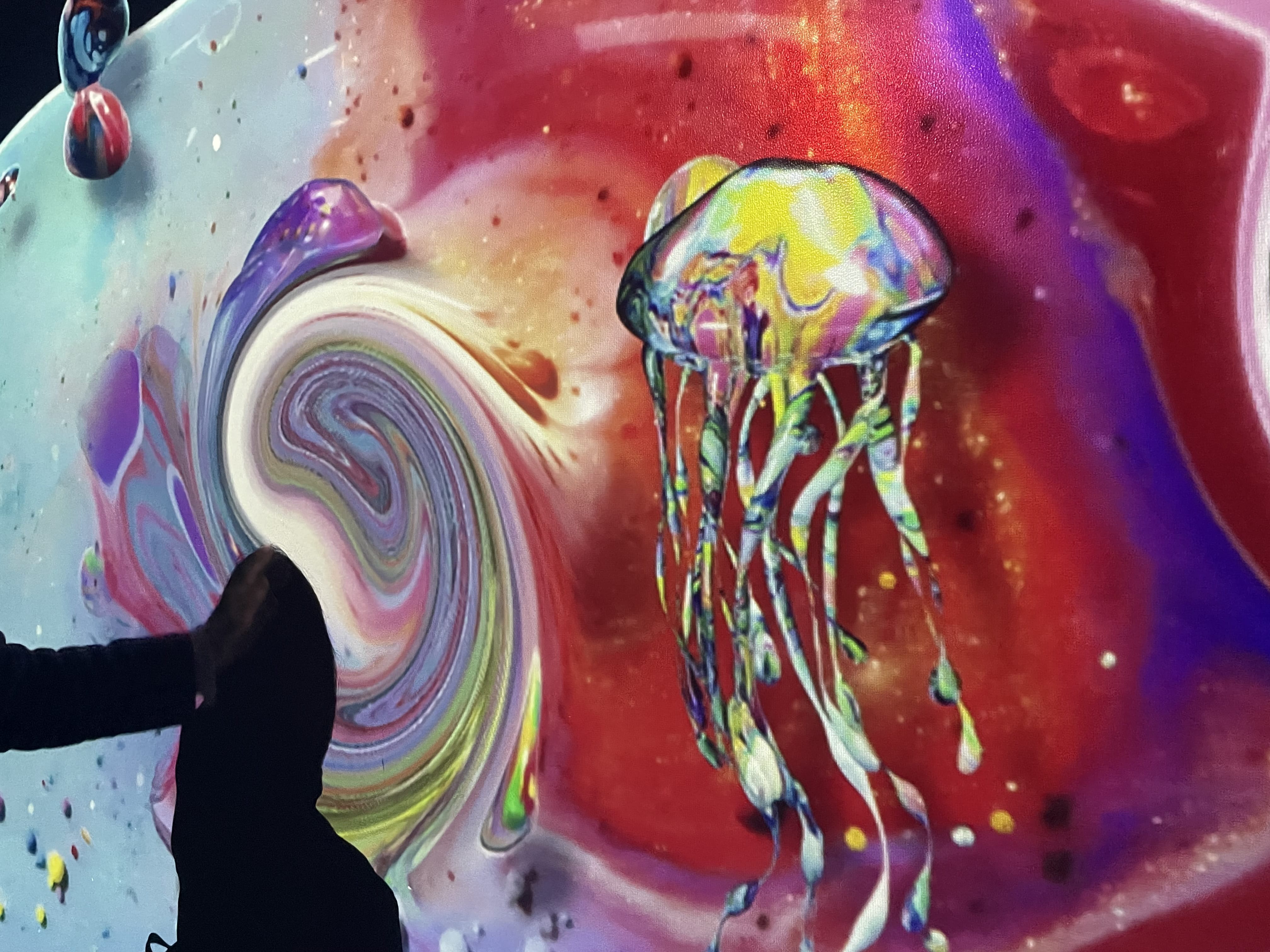 ハウステンボス 光のファンタジアシティ 海のファンタジア クラゲのプロジェクションマッピング