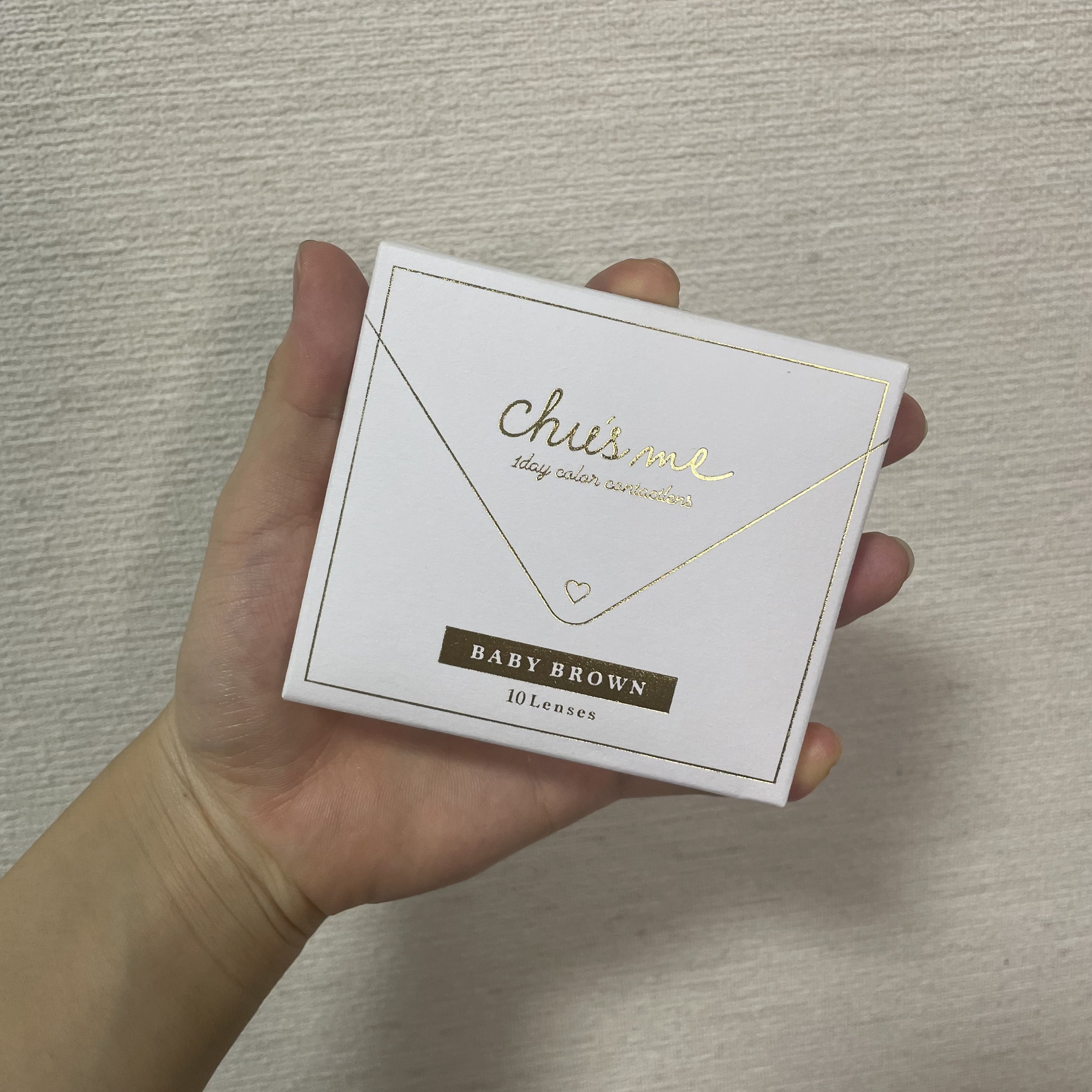 Chu's me　チューズミー　ベイビーブラウン　ナチュラルカラコン　カラコン　ブルベ冬