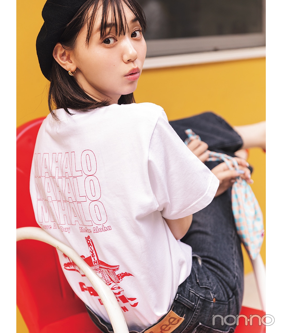 江野沢愛美が着るPacific DRIVE-IN ショップTシャツコーデ32