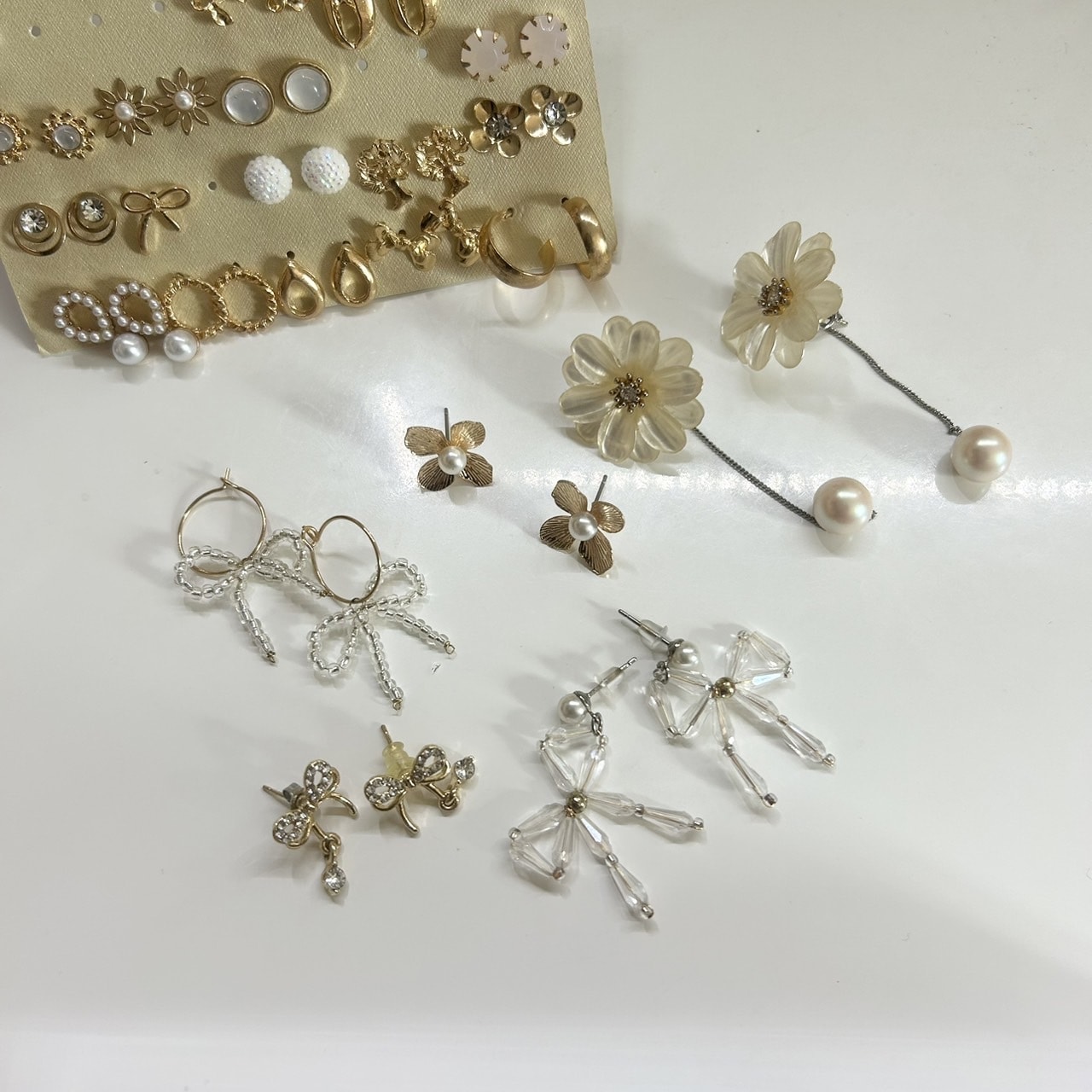 ピアス flower shein