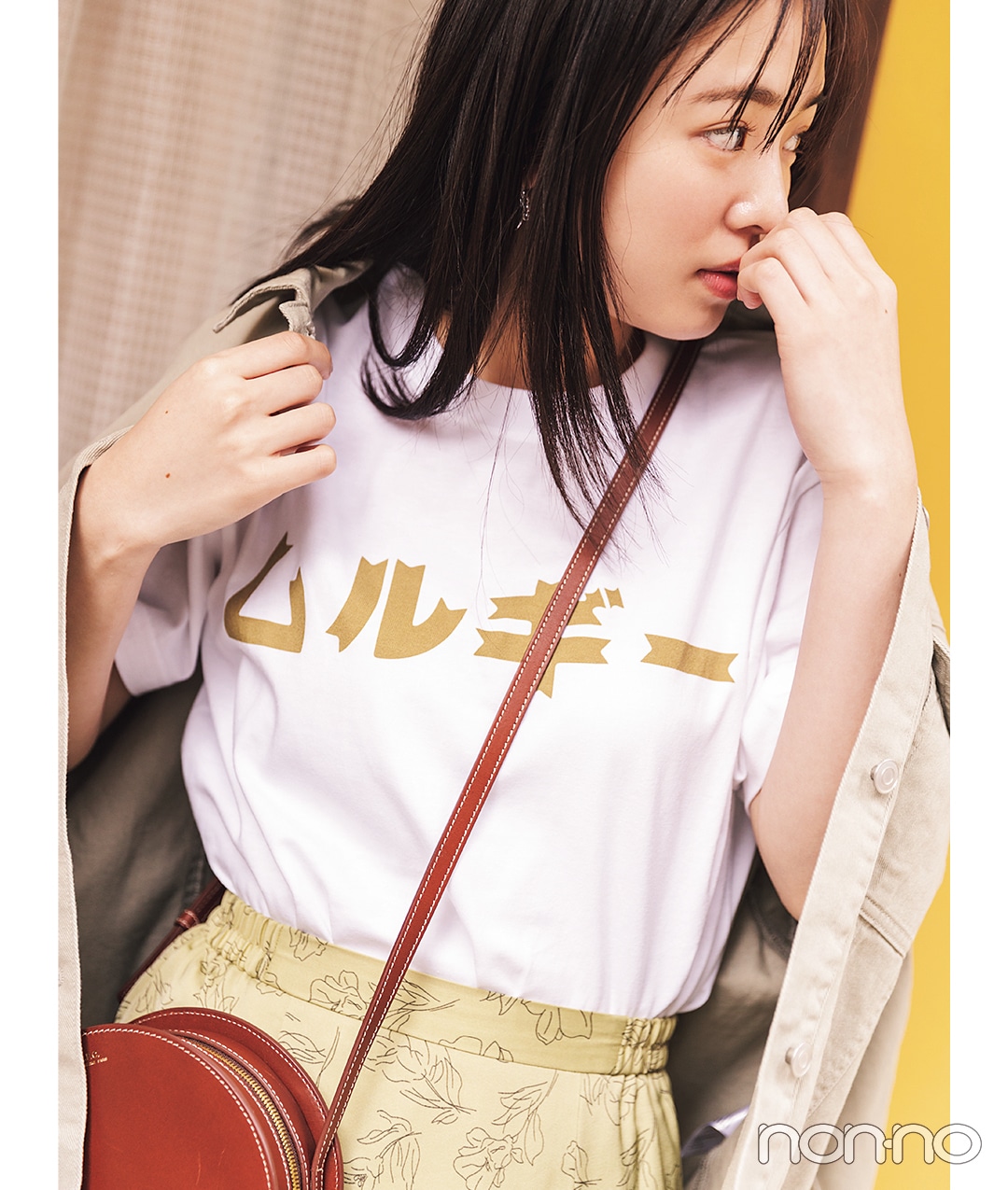 横田真悠が着るムルギーのショップTシャツコーデ33