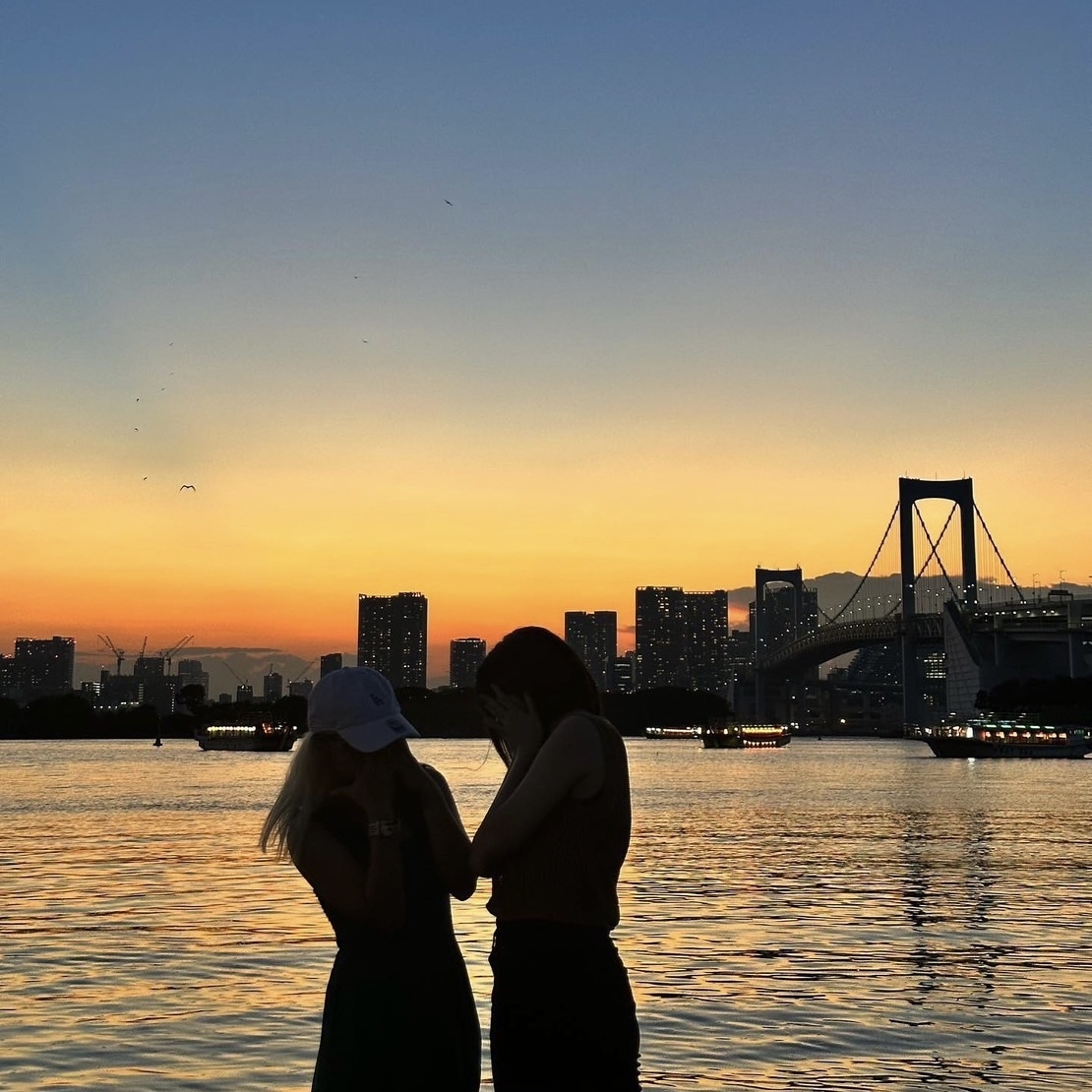 友人と撮った写真