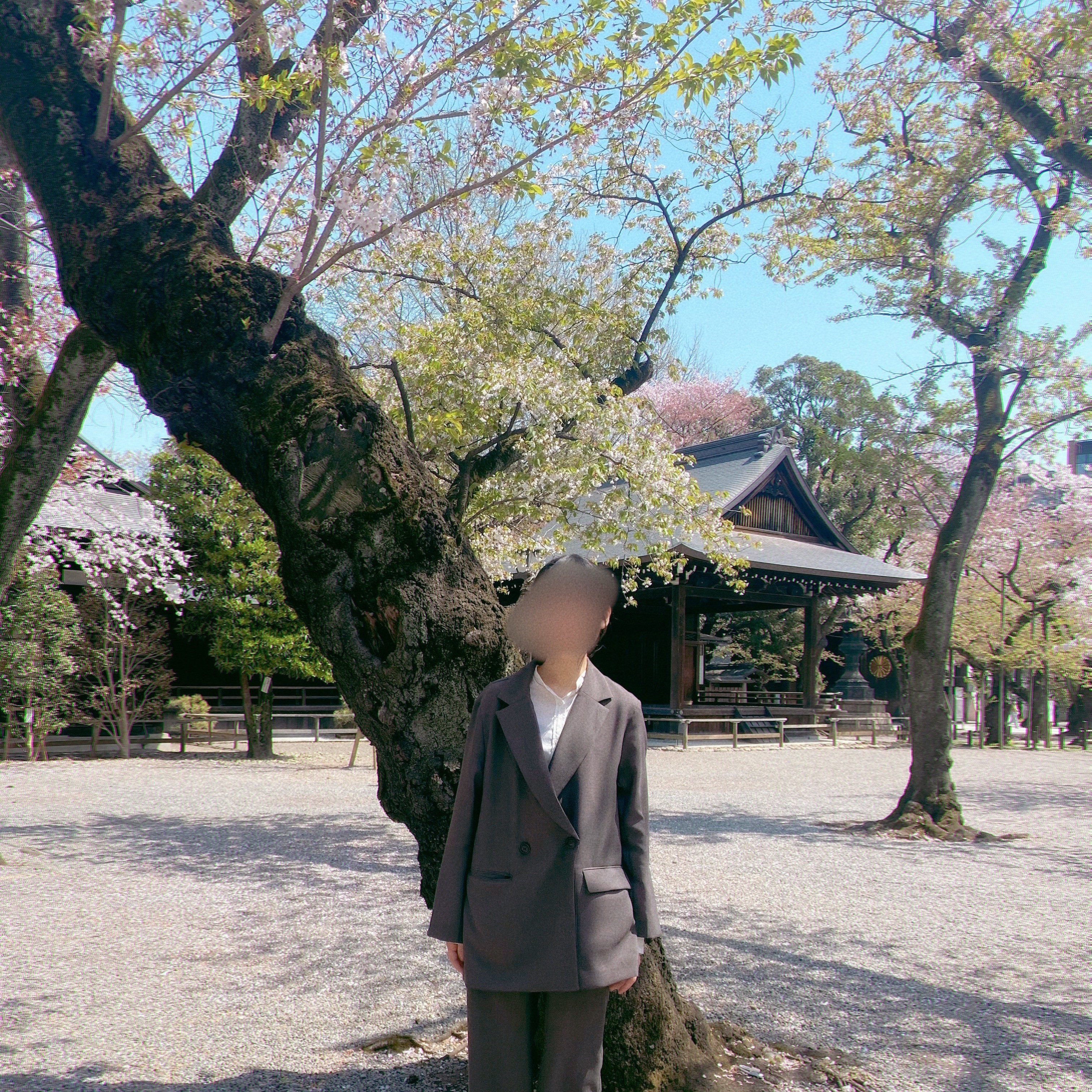 入学式の時の写真