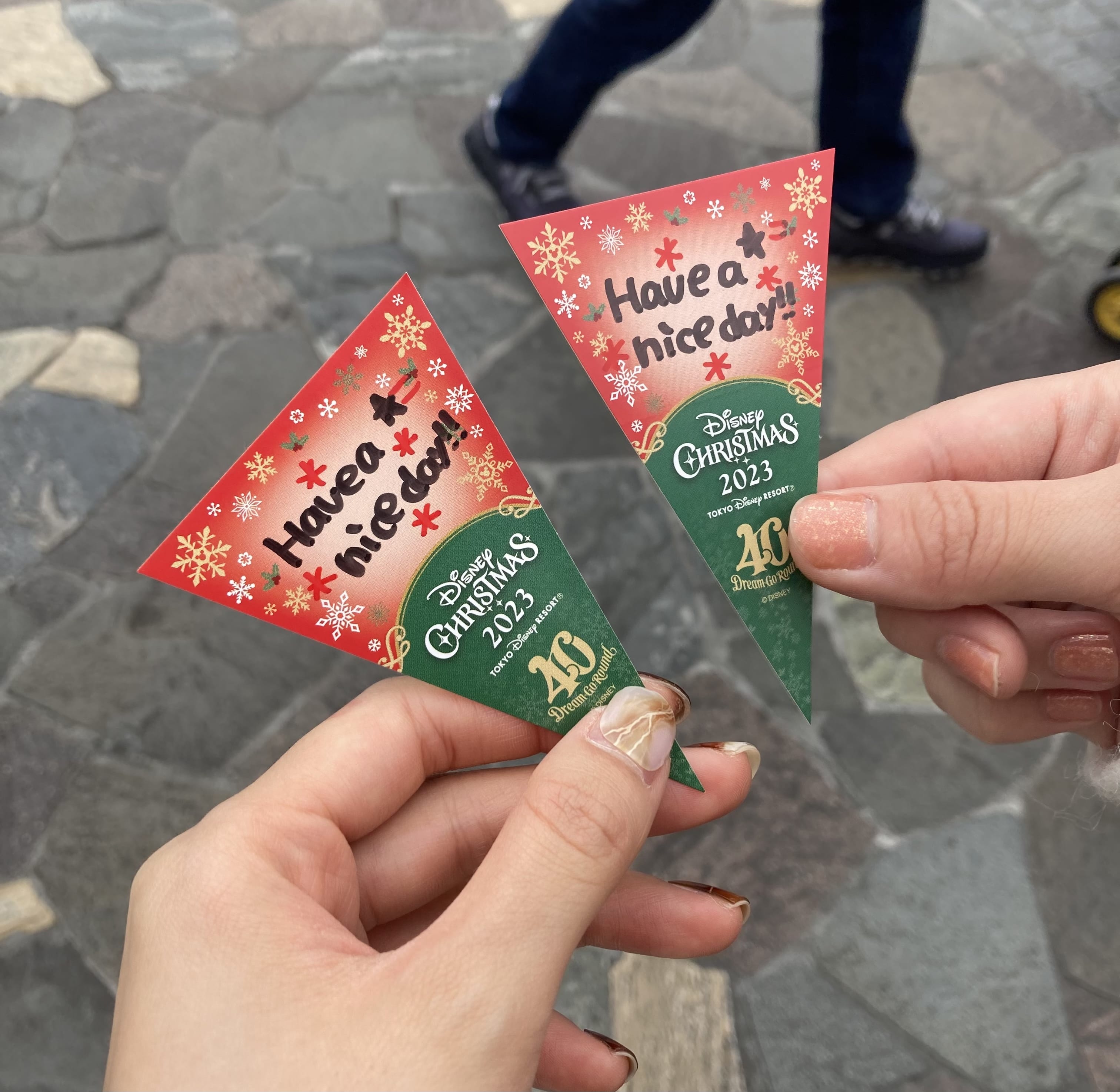 ディズニー　40周年　クリスマス　ガーランド