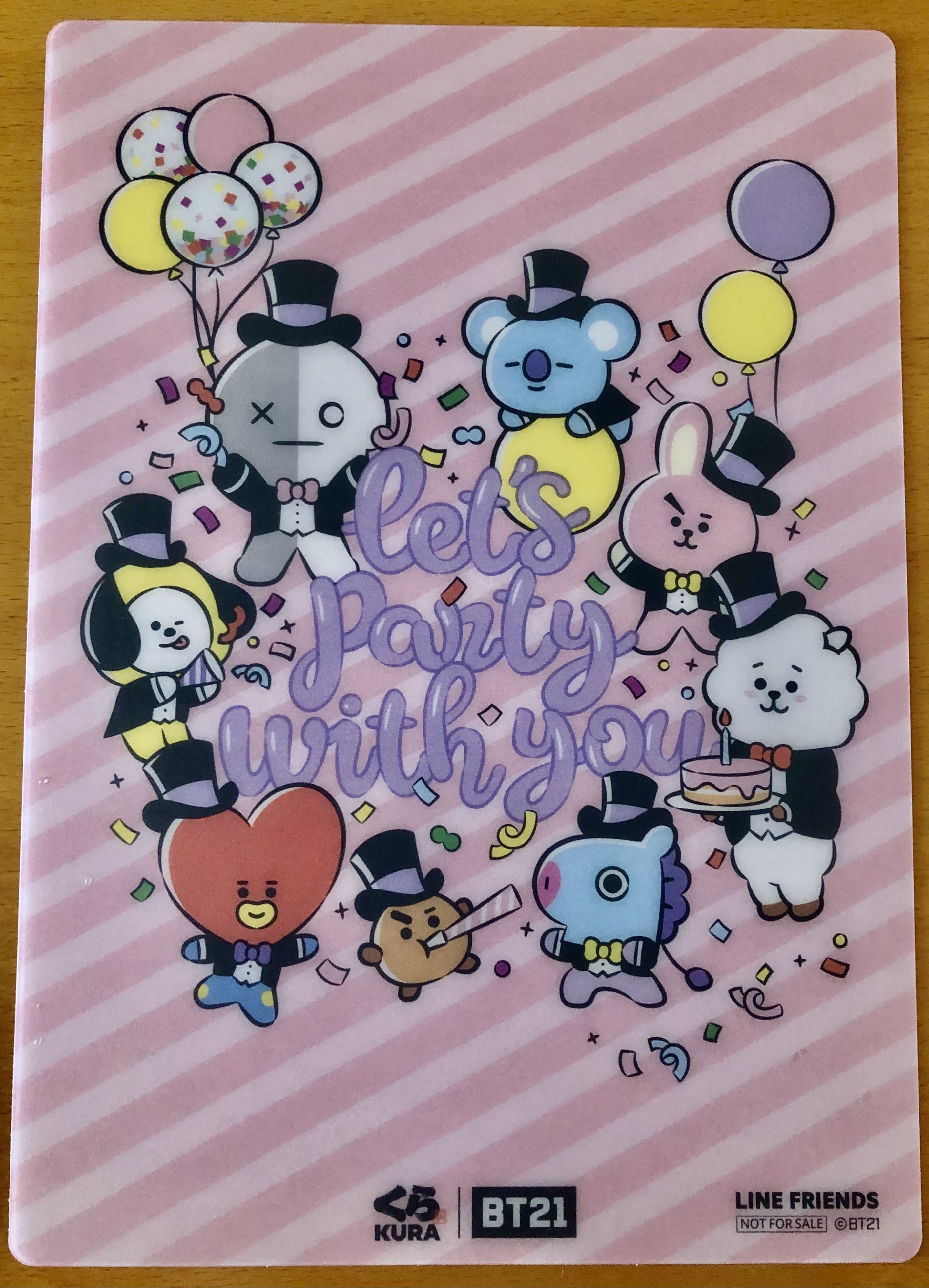 BT21　BTS　下敷き