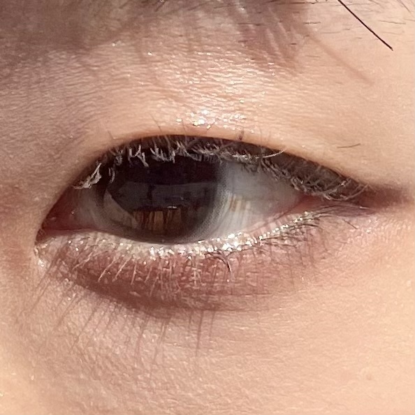 カラコン　Chu's me　ブルベ冬　裸眼　チューズミー　ベイビーブラウン　ナチュラル　レポ