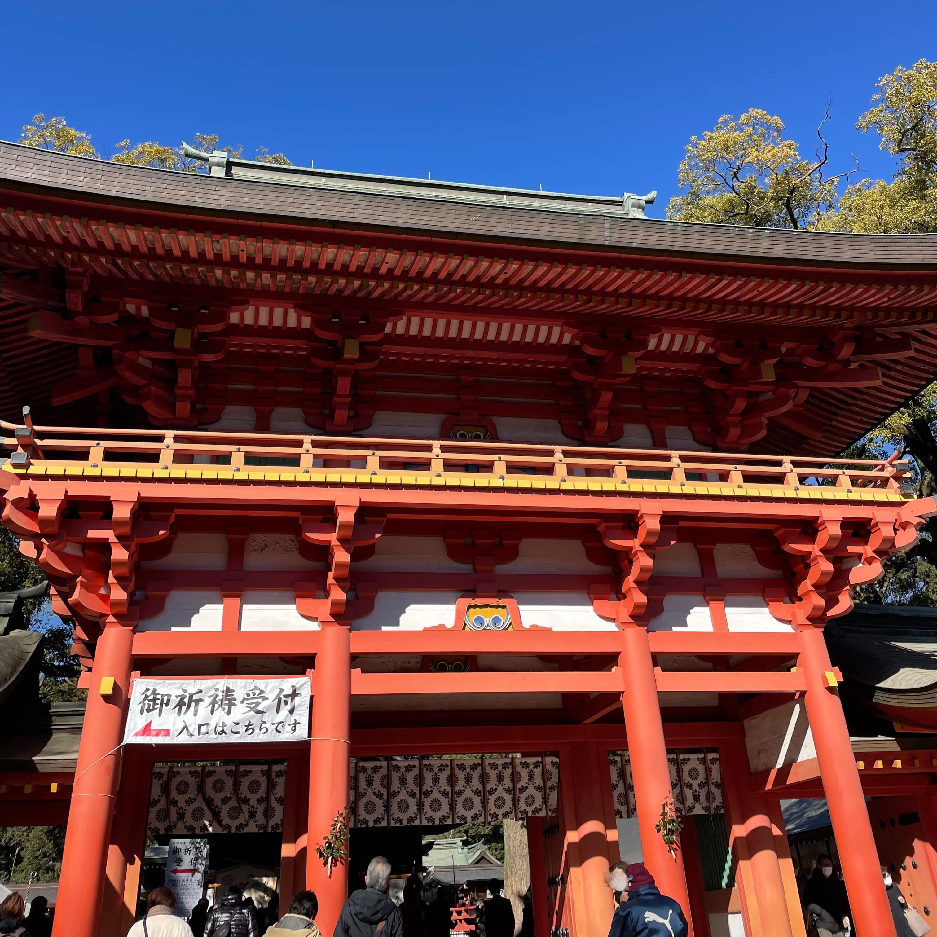 氷川神社　楼殿　初詣