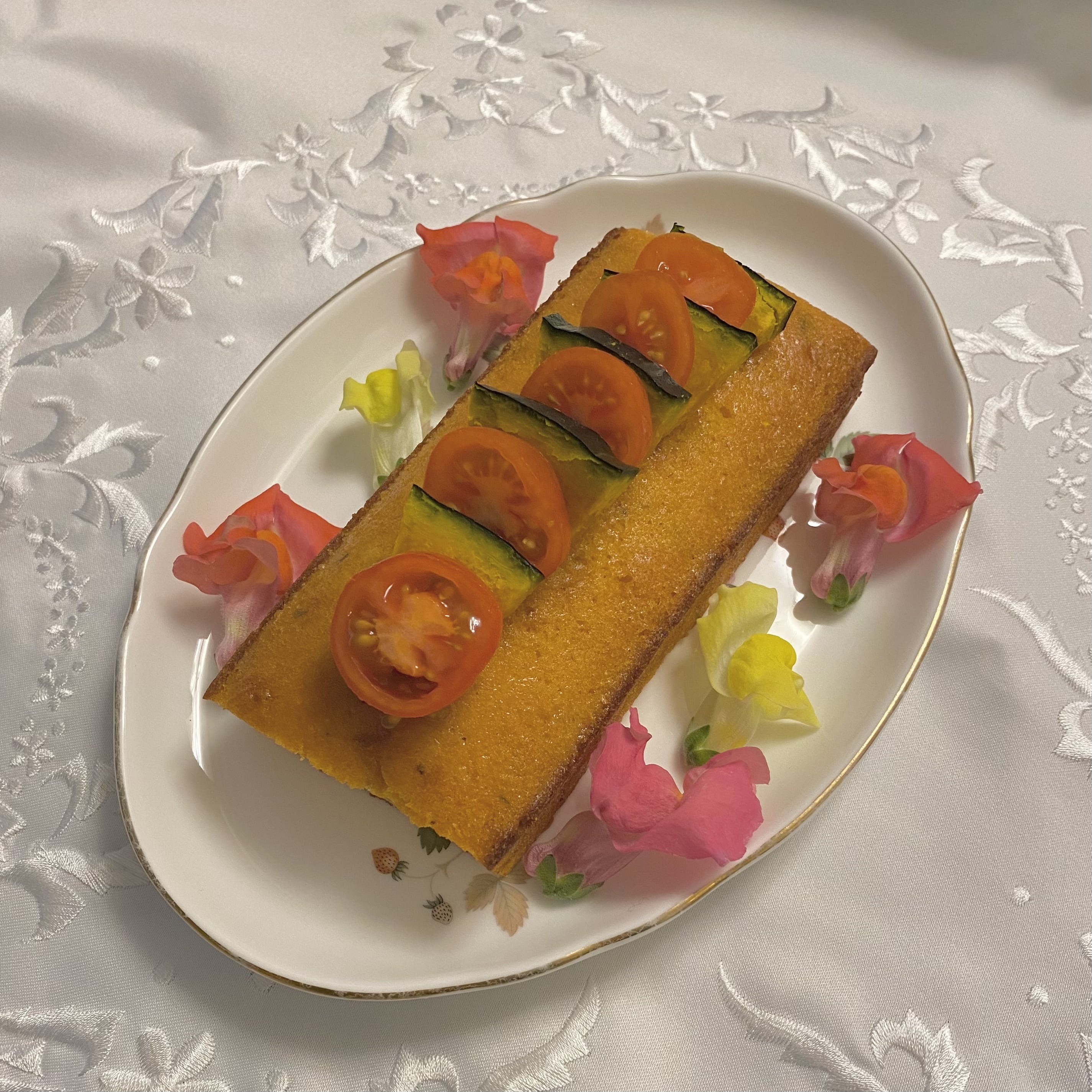 野菜のパウンドケーキ、手作りデザート、おうちカフェ