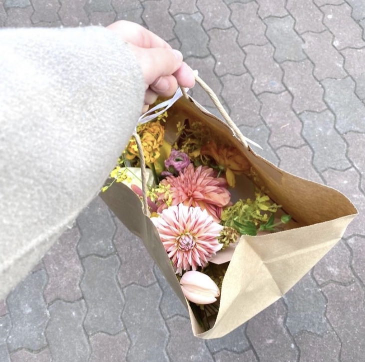 冬、花束、ブーケ