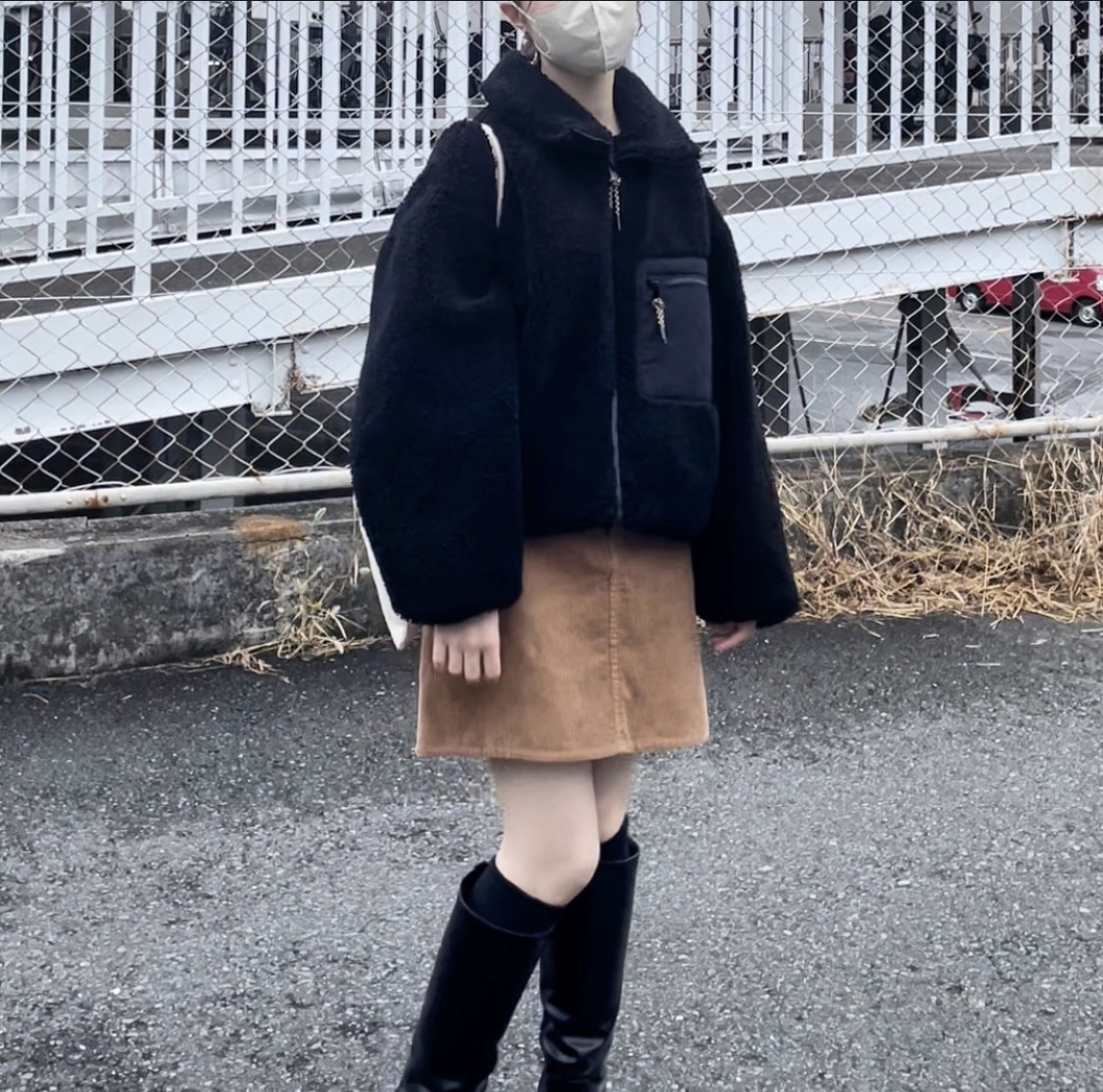 大学生ファッション　通学コーデ　韓国風コーデ