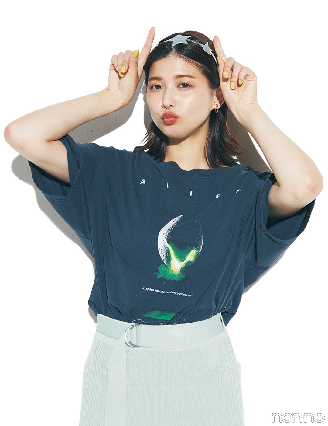 渡邉理佐の毎日Tシャツコーデ