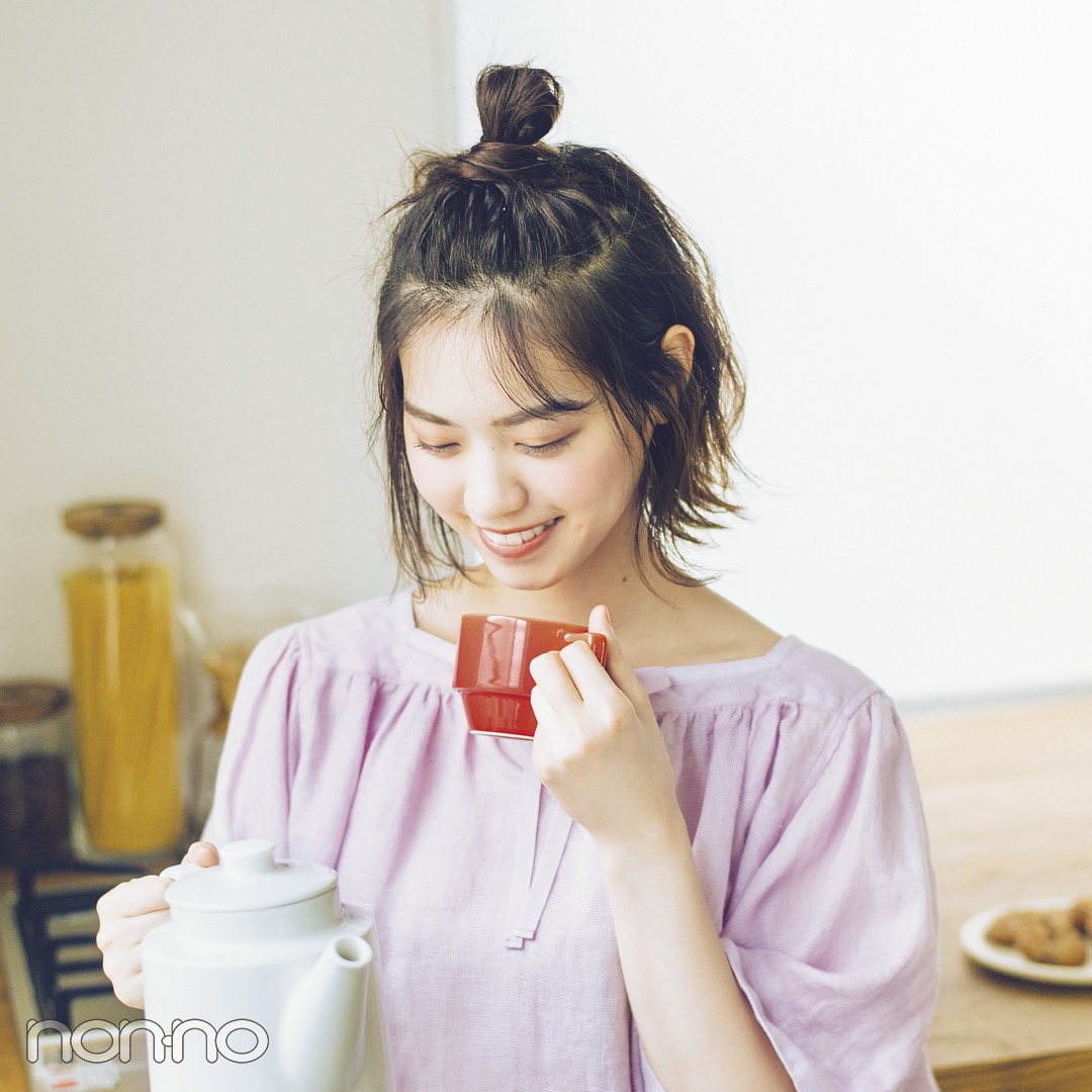 ハーフおだんごヘアアレンジ