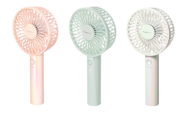 Francfranc FRAIS ポータブルファン 本体写真