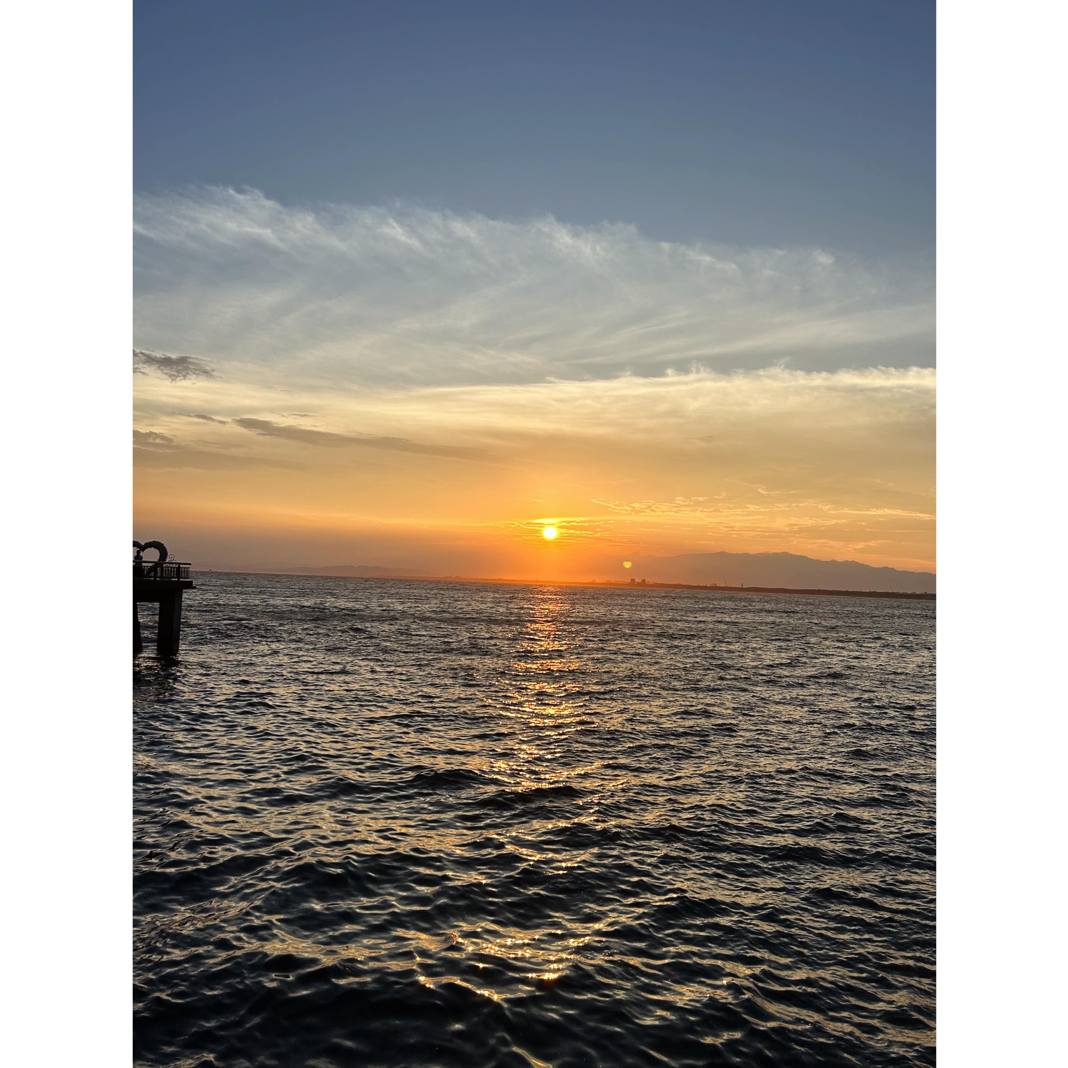 江ノ島　夕日　太陽