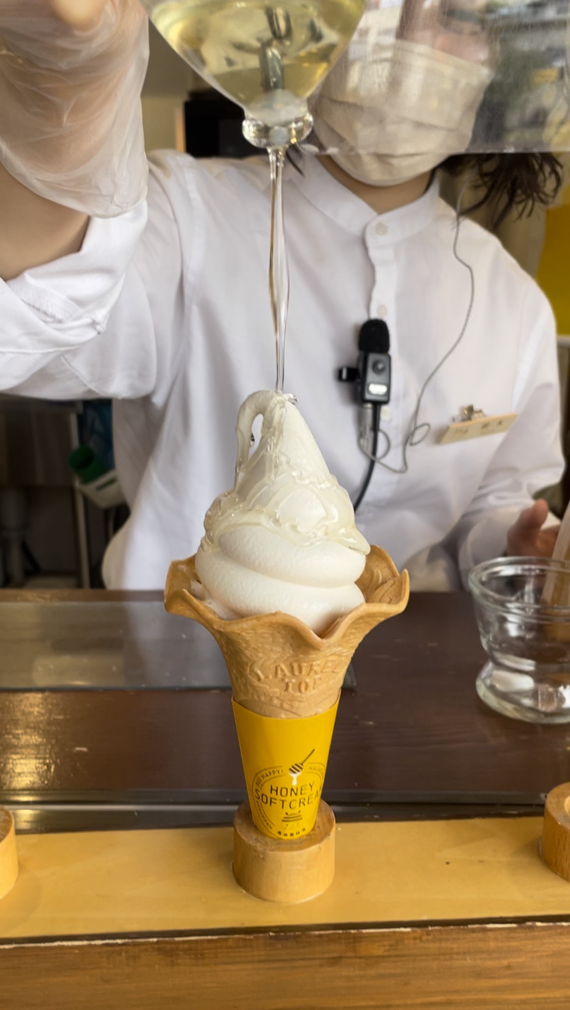 長坂養蜂場 ハチミツ ソフトクリーム