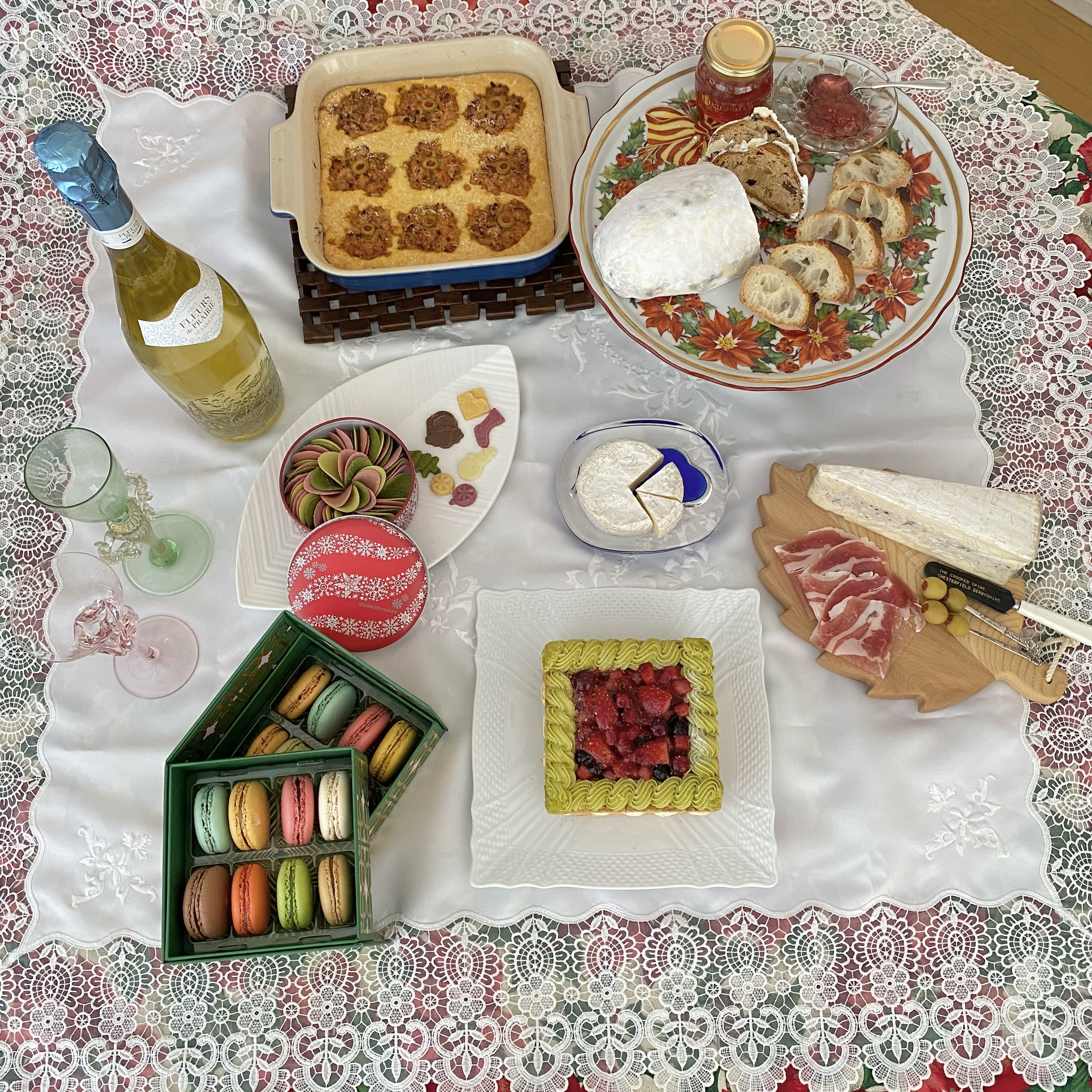 クリスマスパーティー、ホームパーティー、ミルフィーユ