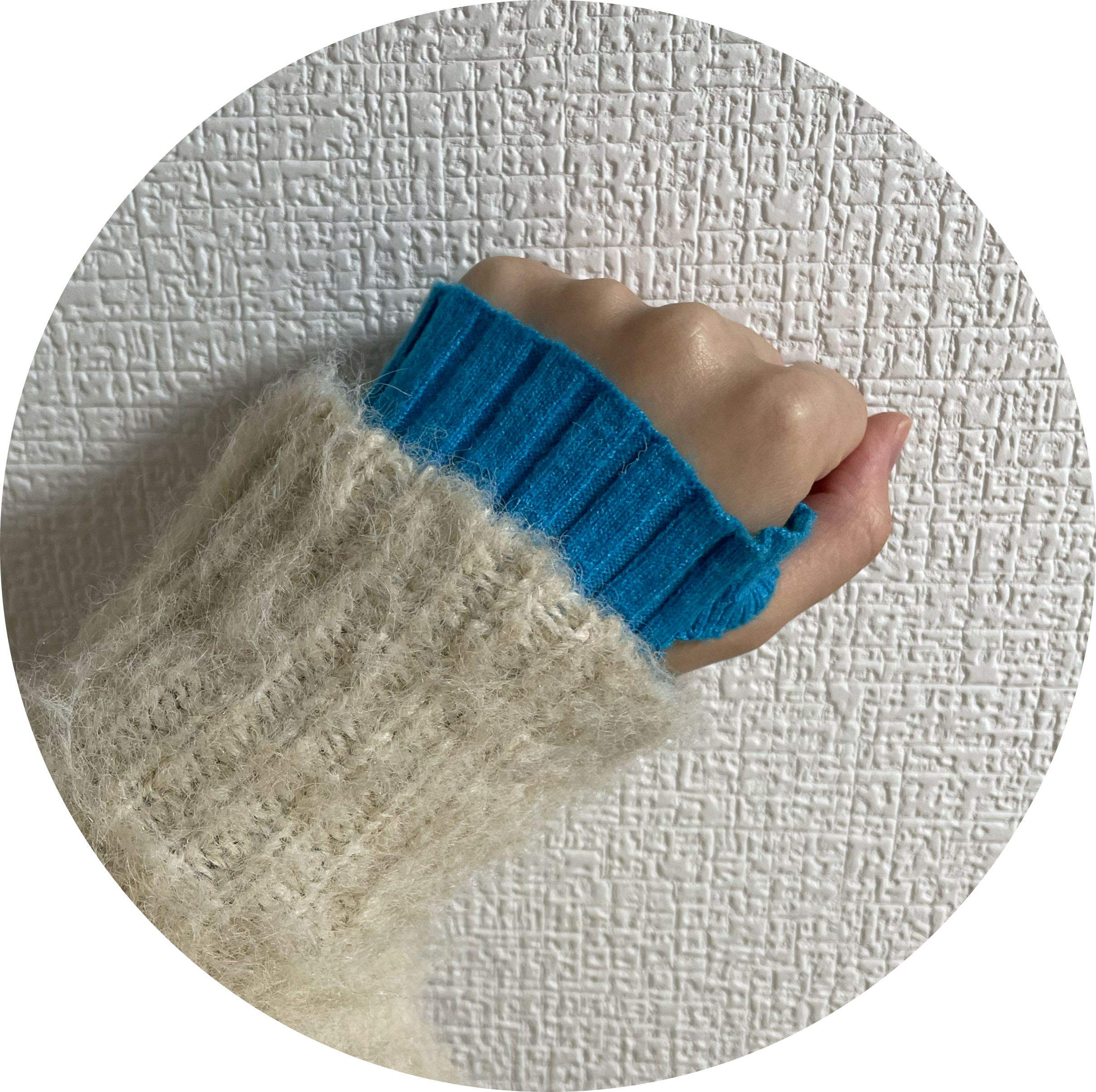 ブルーアームウォーマー