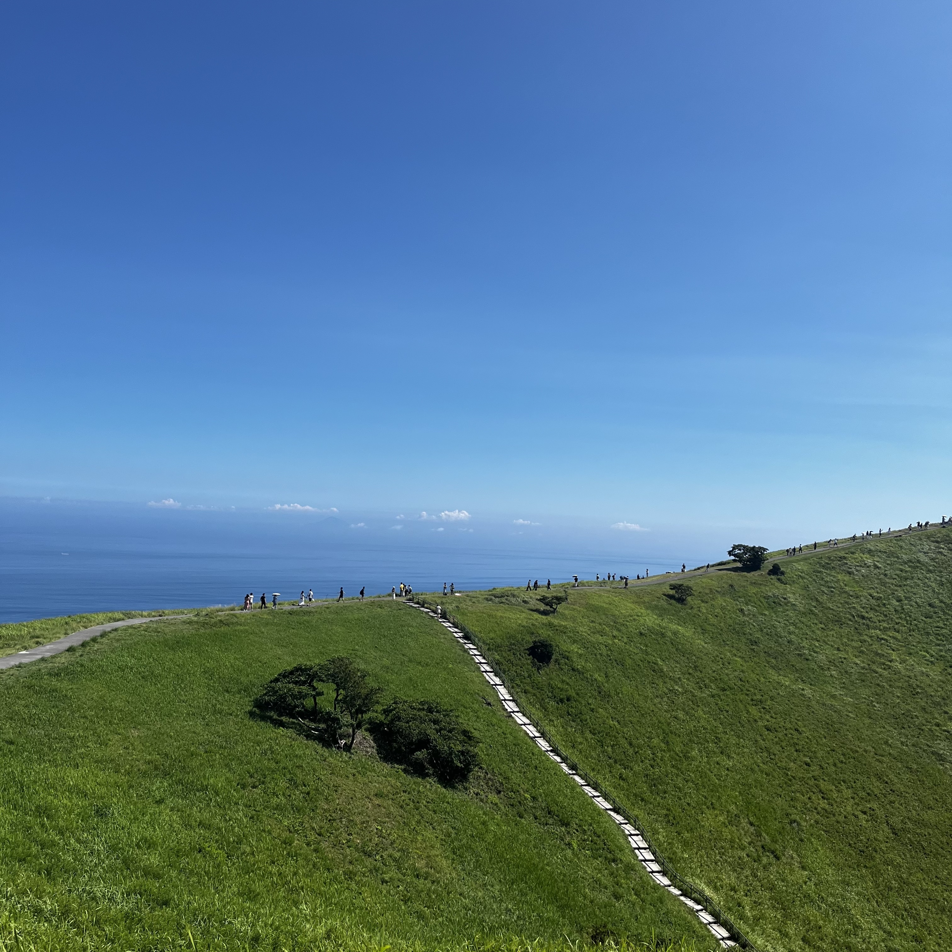 大室山　山頂　絶景
