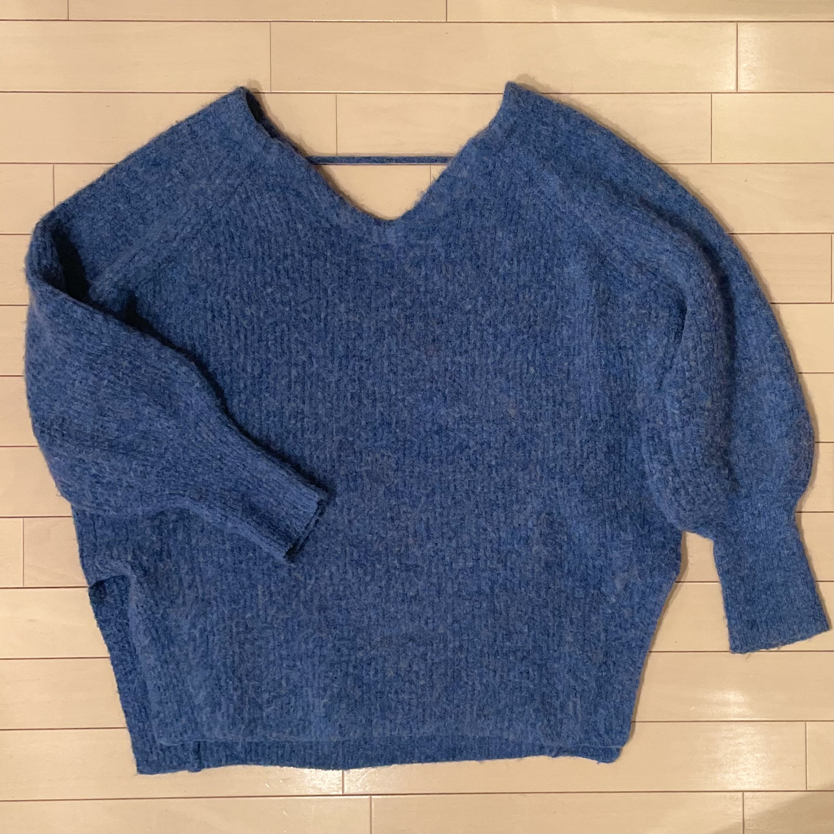 Kastane　メランジVニット　（ブルー）