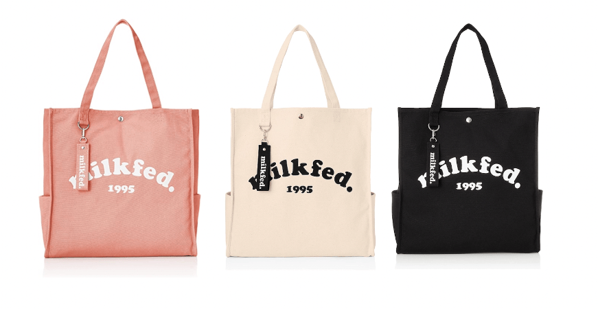 MILKFED. PIPING SQUARE TOTE カラーバリエーション