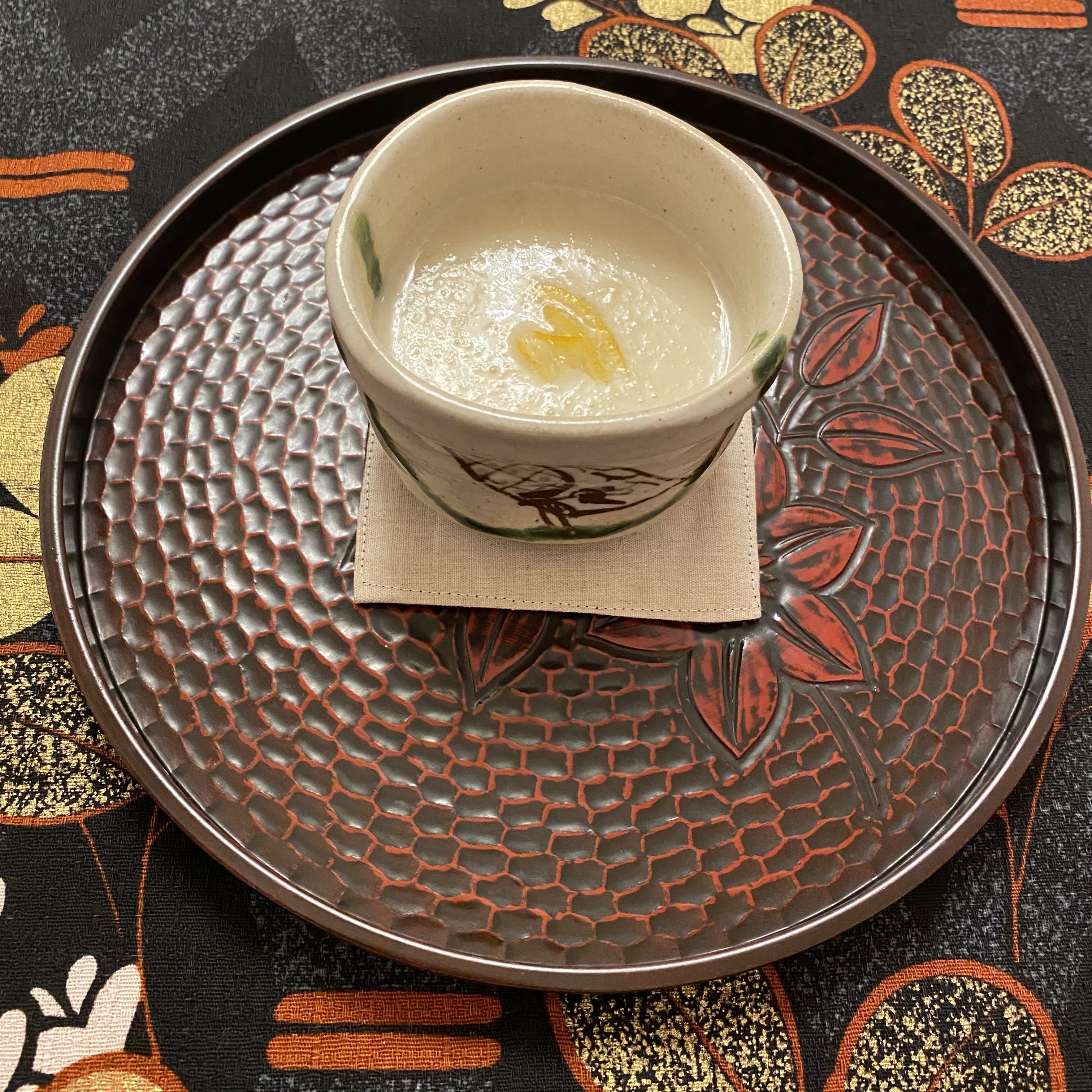 しょうが甘酒、ゆず、手作りドリンク